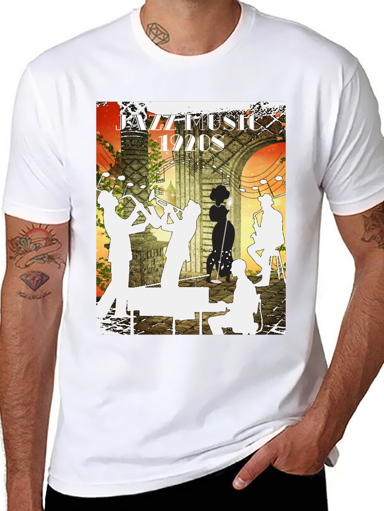 Jazz Music 1920s Graphic Tee