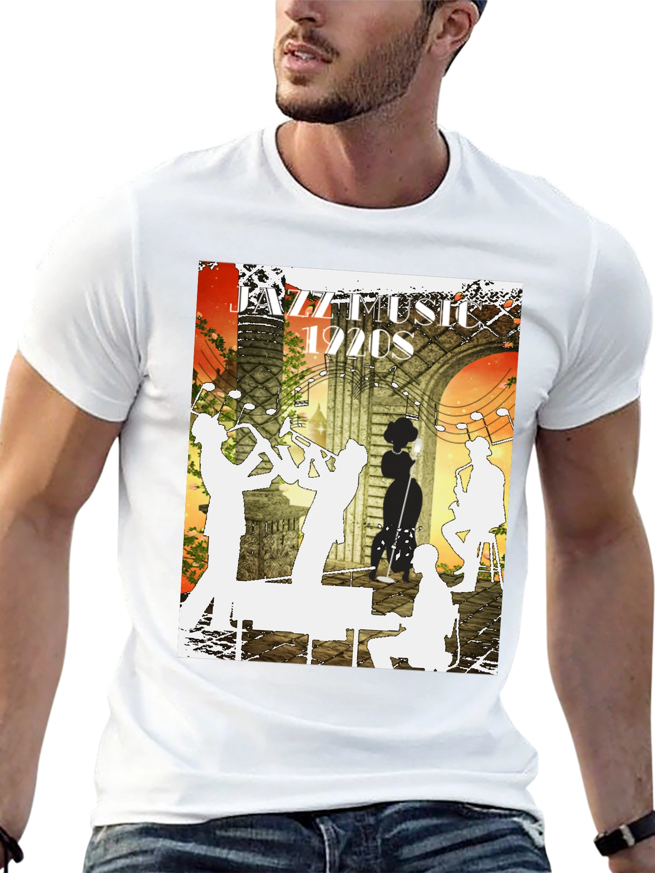 Jazz Music 1920s Graphic Tee
