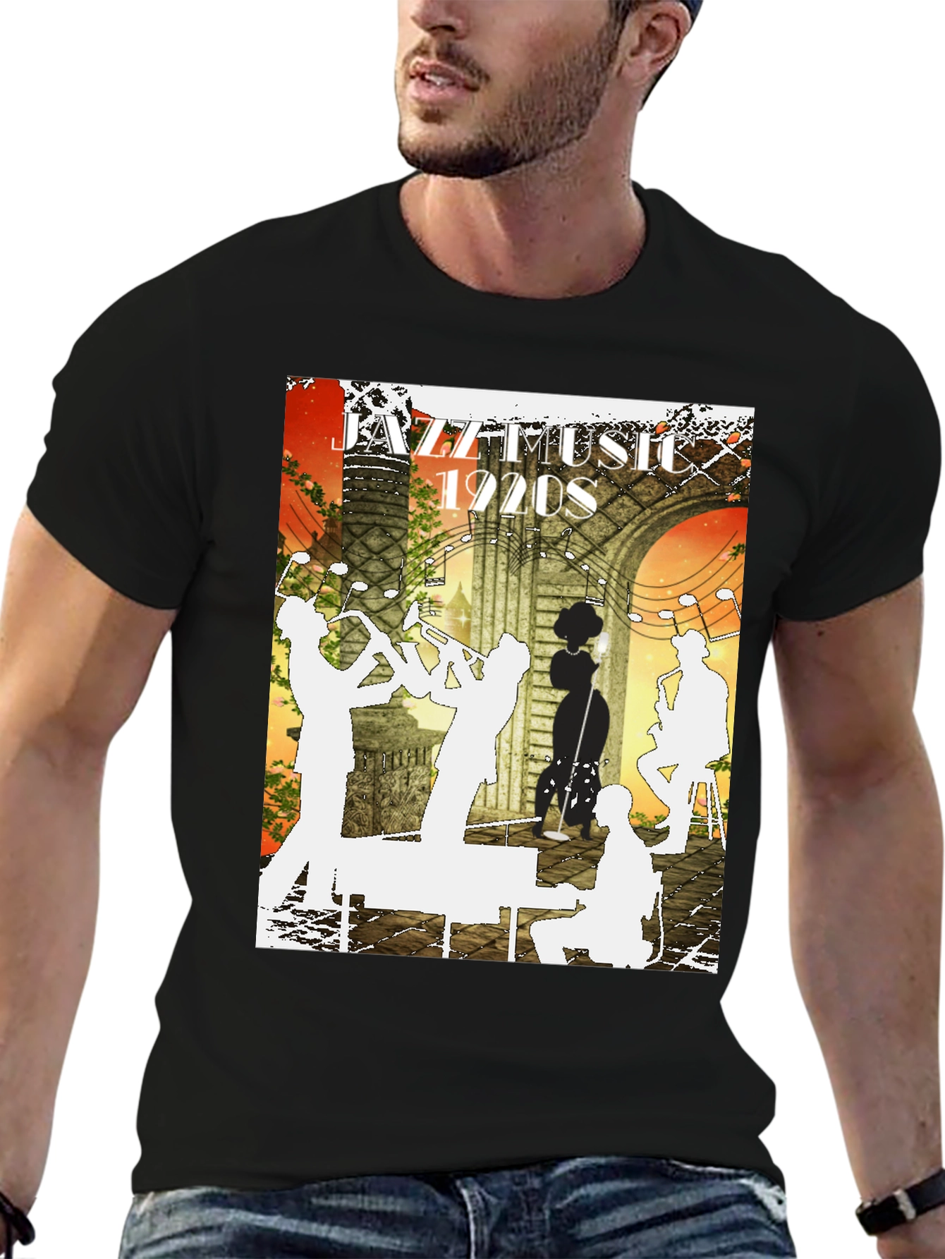 Jazz Music 1920s Graphic Tee