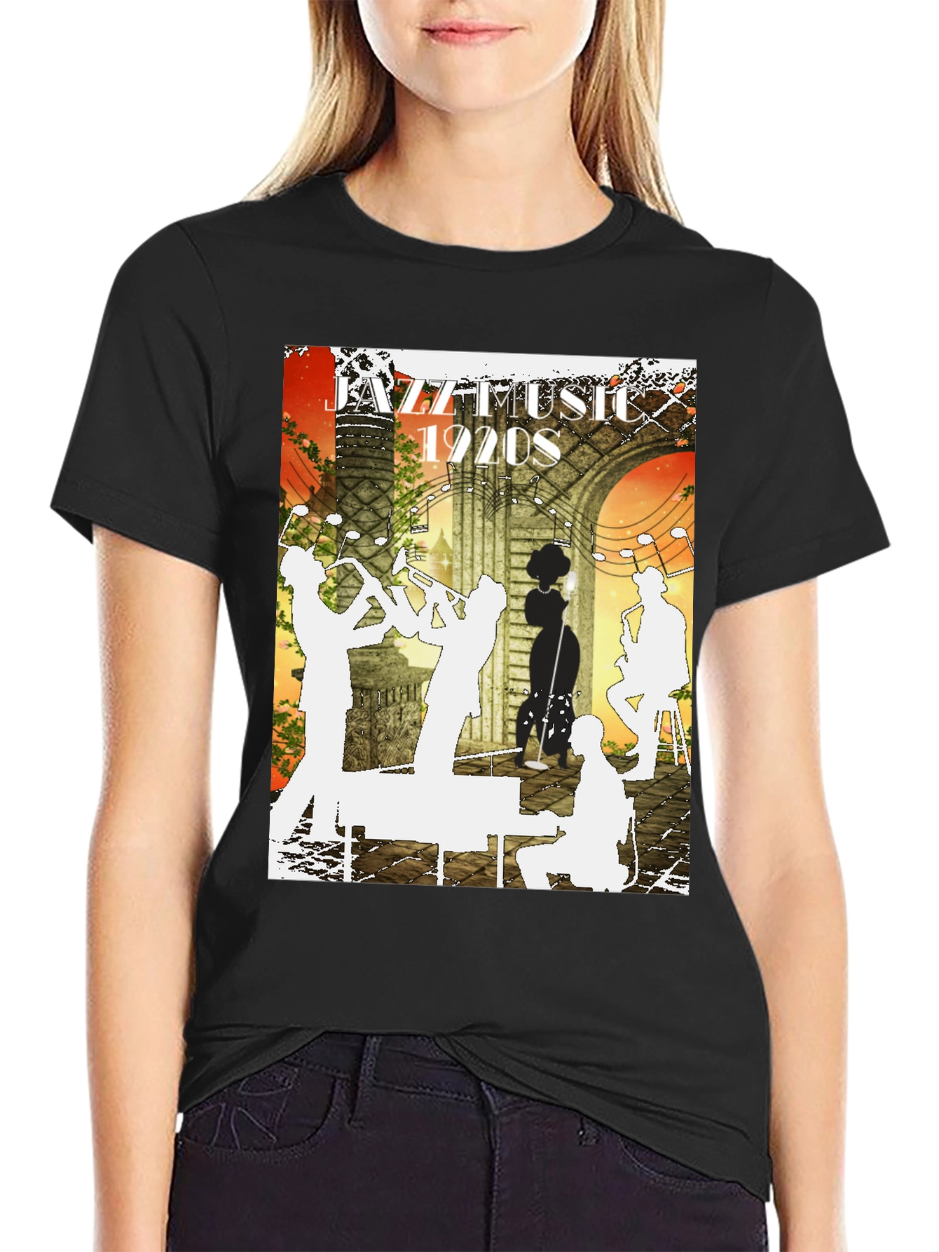 Jazz Music 1920s Graphic Tee