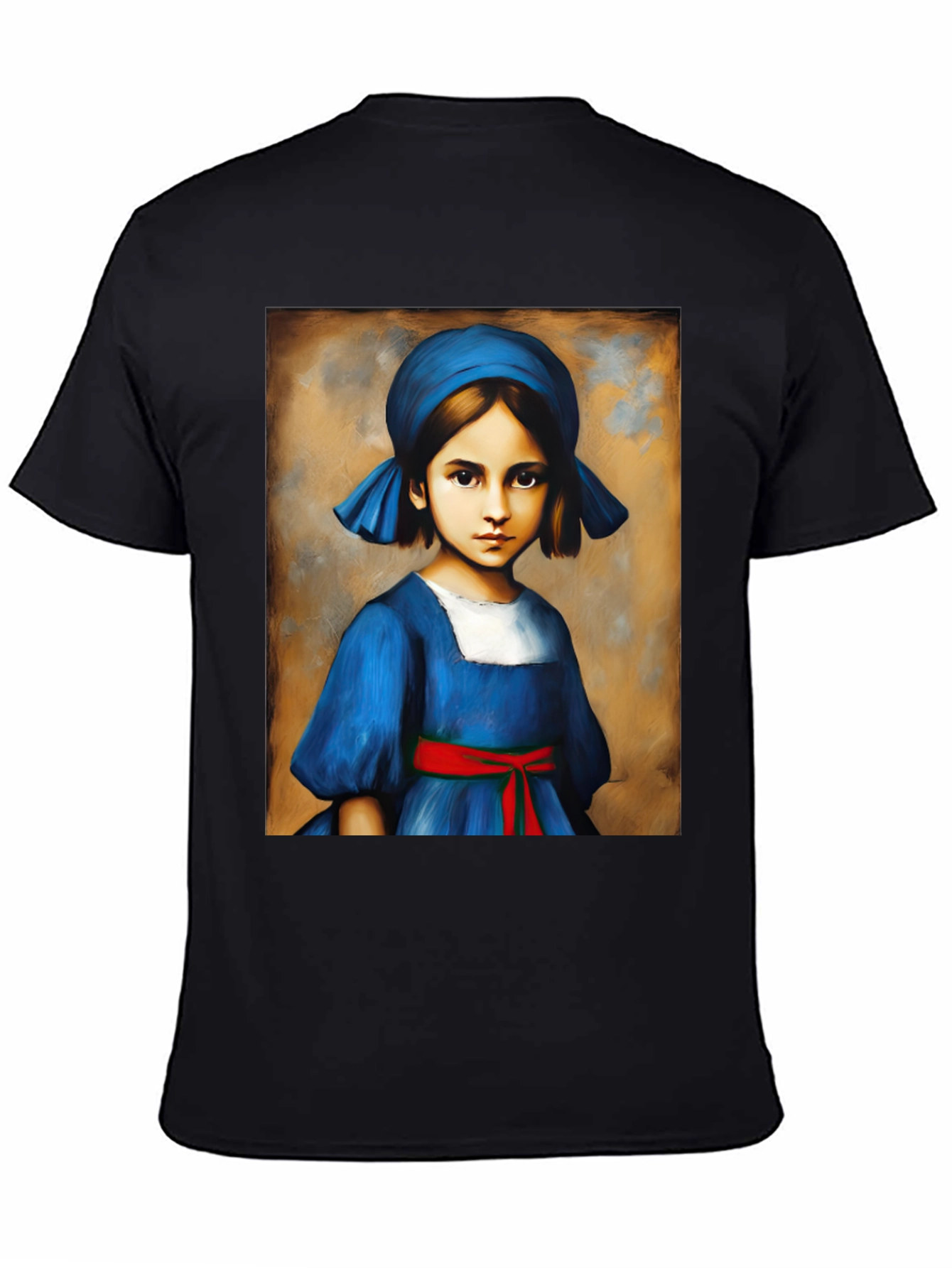 Artistic Girl Portrait Tee - Unique Graphic T-Shirt