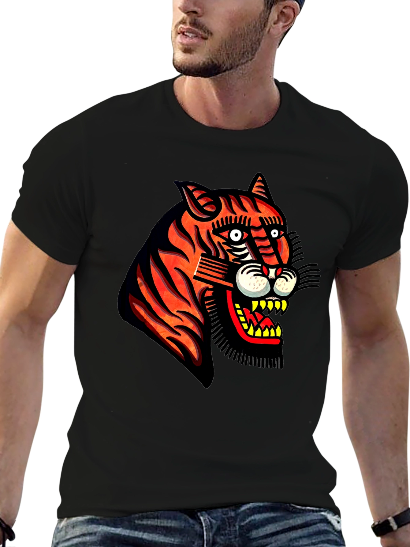 Bold Tiger Graphic Tee - Fierce Style