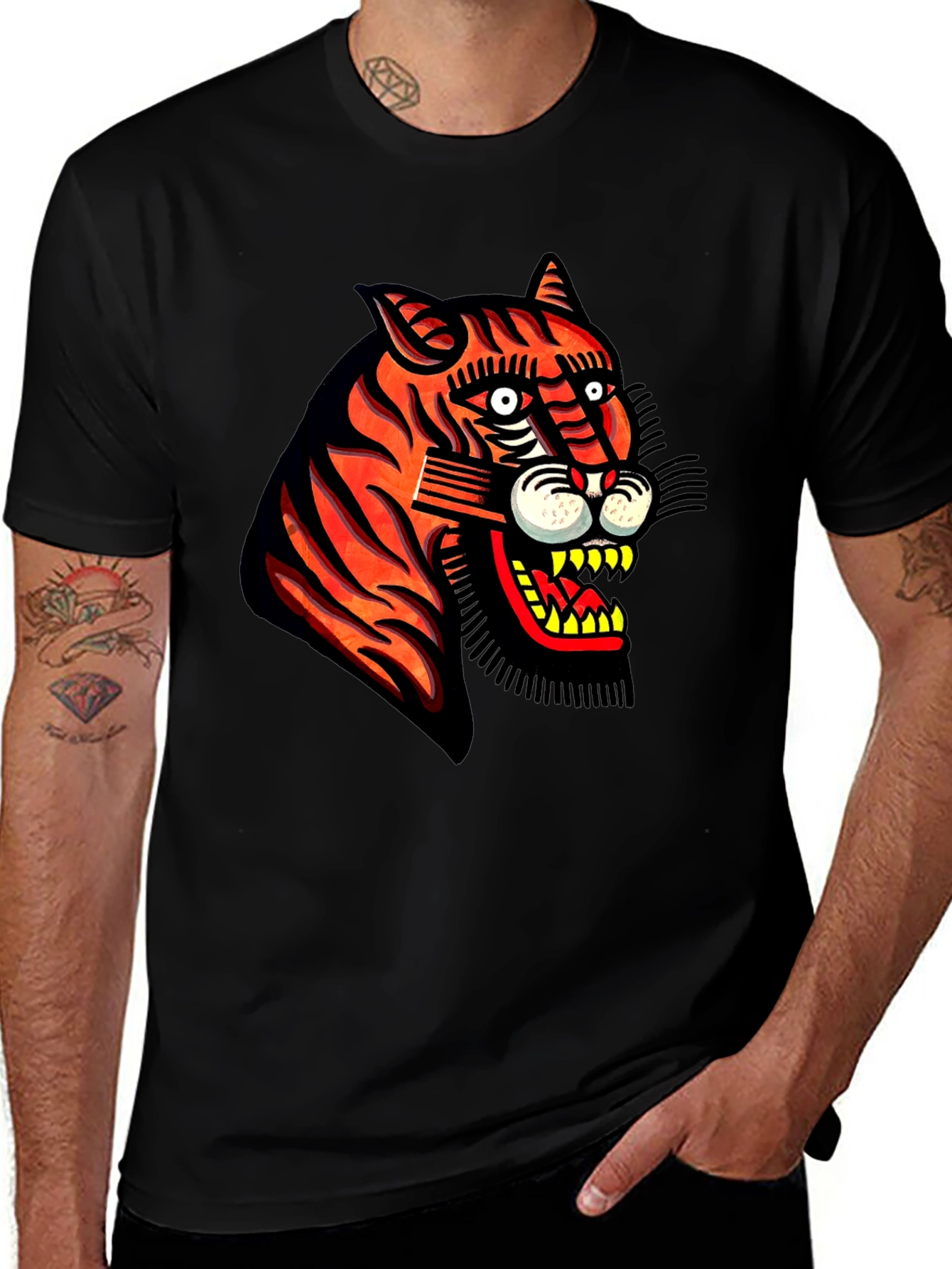 Bold Tiger Graphic Tee - Fierce Style