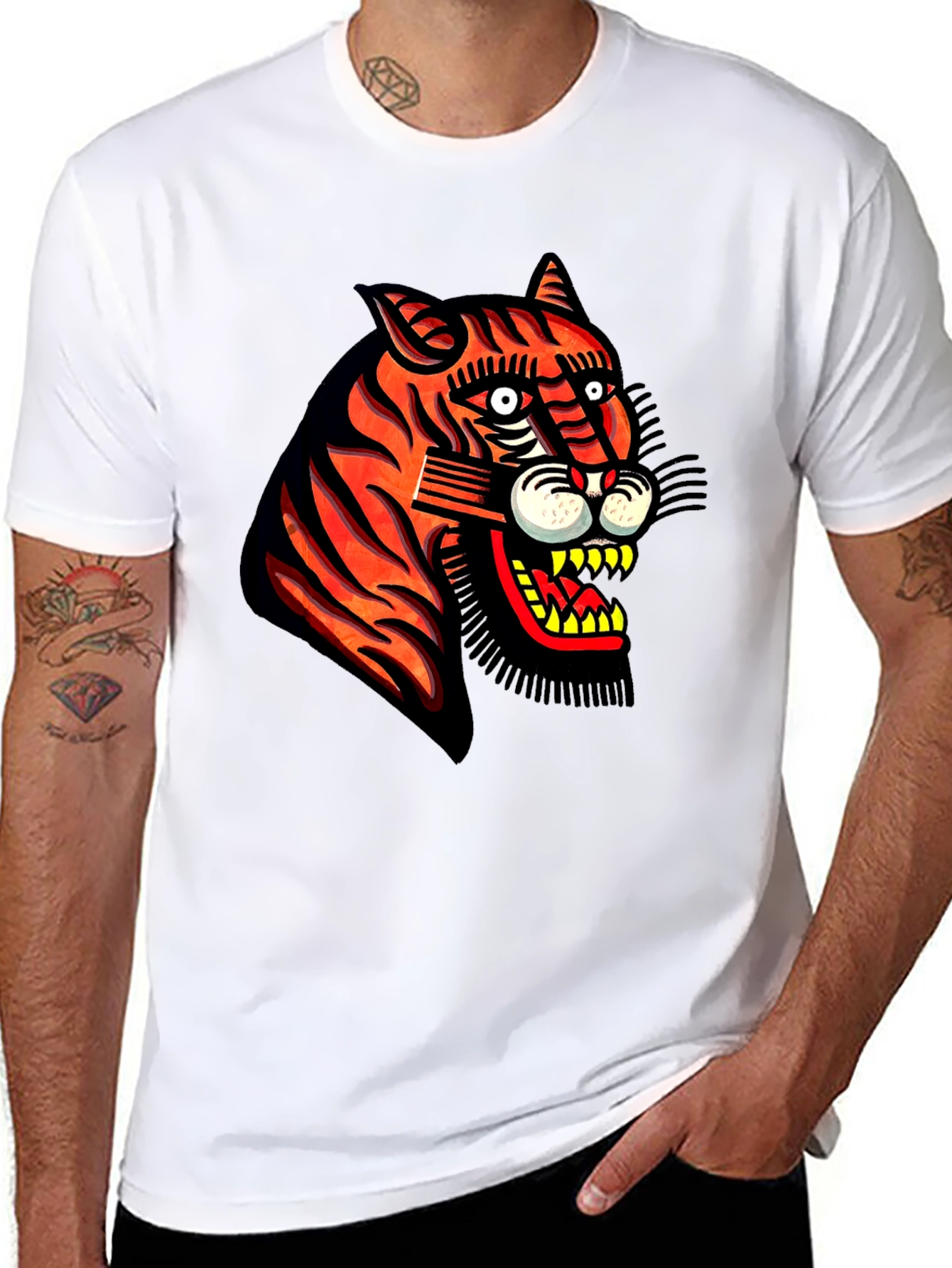 Bold Tiger Graphic Tee - Fierce Style