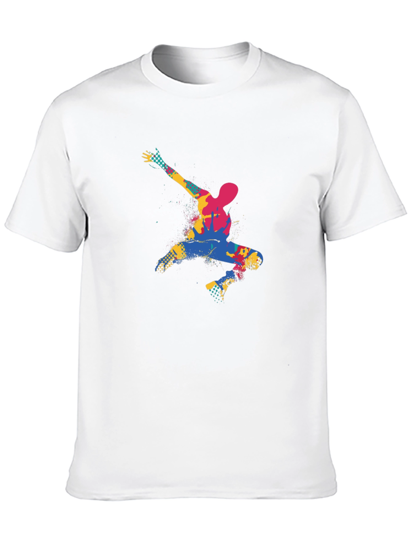 Abstract Dancer Graphic Black T-Shirt