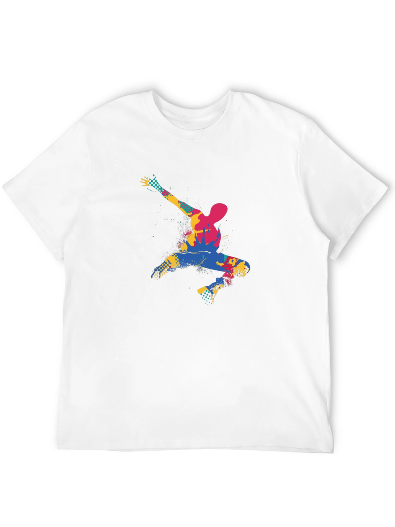 Abstract Dancer Graphic Black T-Shirt