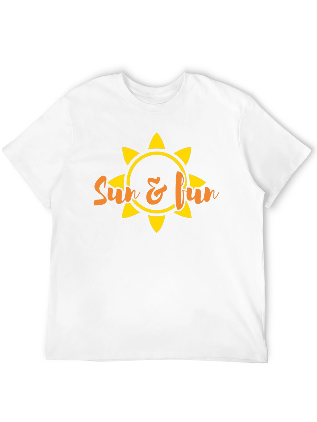 Sun & Fun Graphic Tee - Black Summer T-Shirt