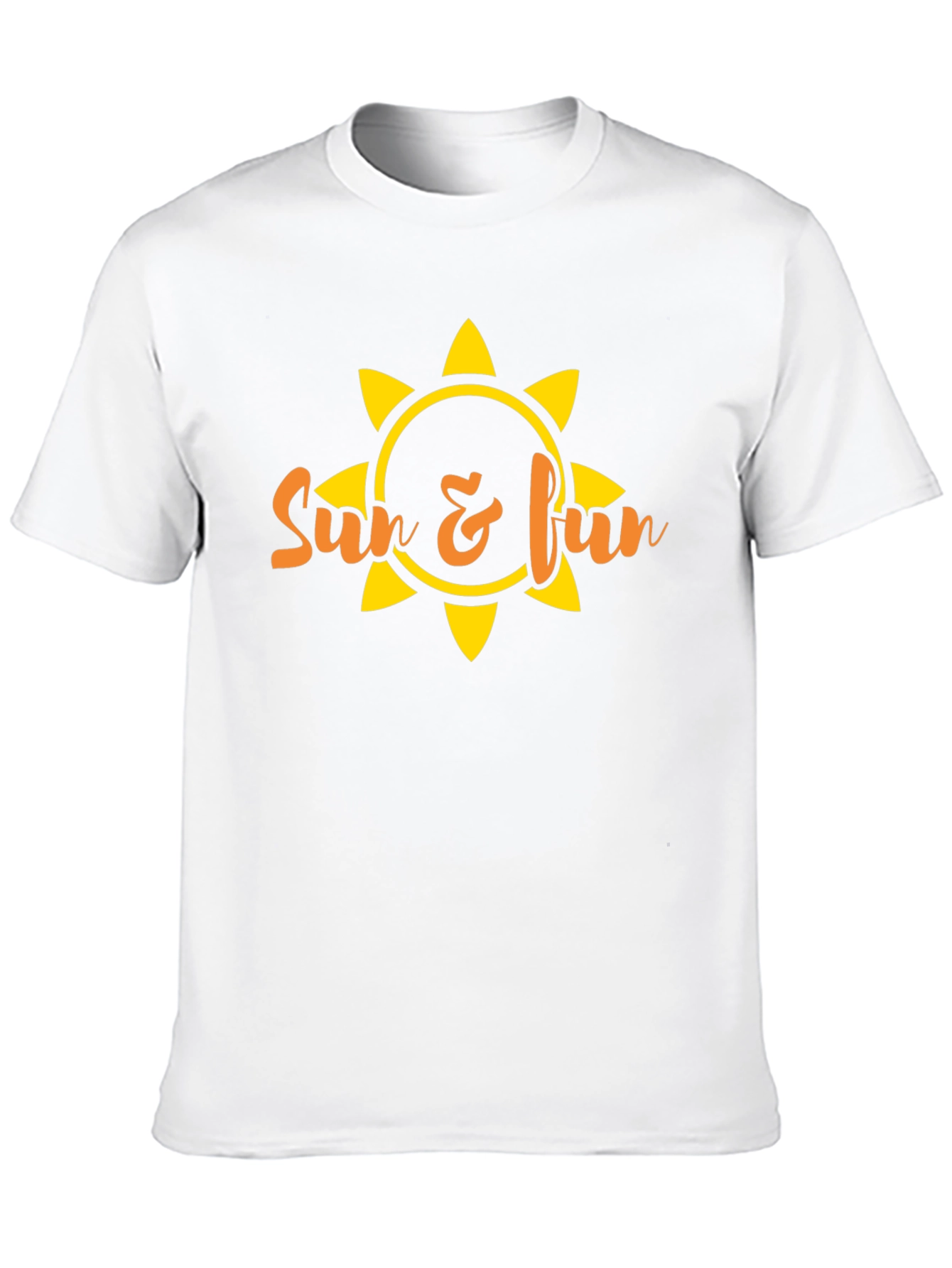 Sun & Fun Graphic Tee - Black Summer T-Shirt