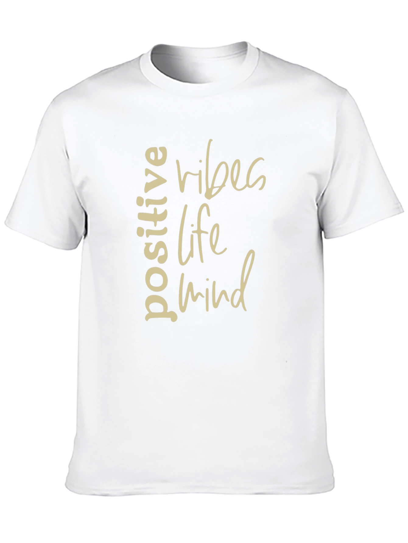 Positive Vibes Life Mind Graphic Tee - Black