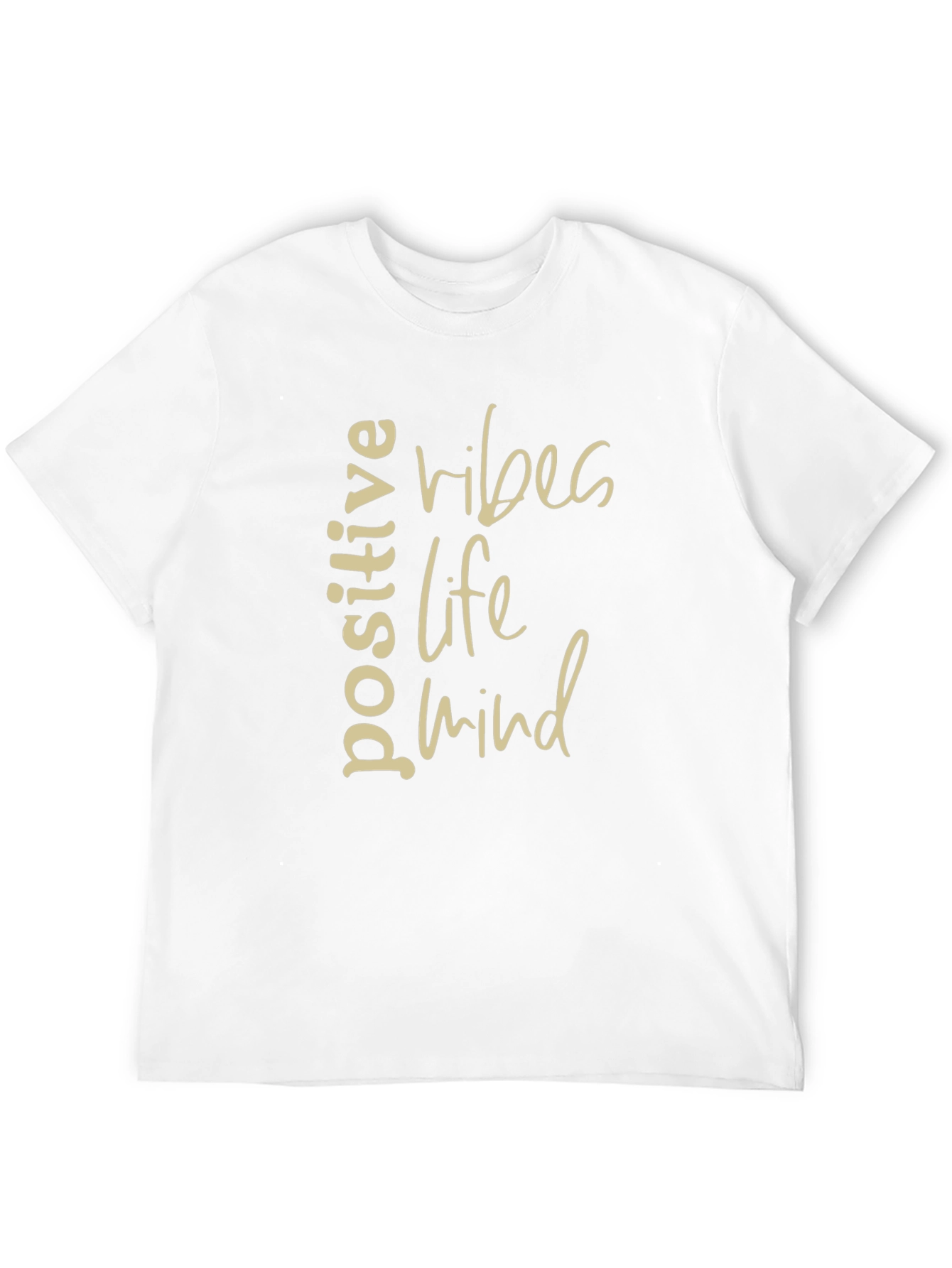 Positive Vibes Life Mind Graphic Tee - Black