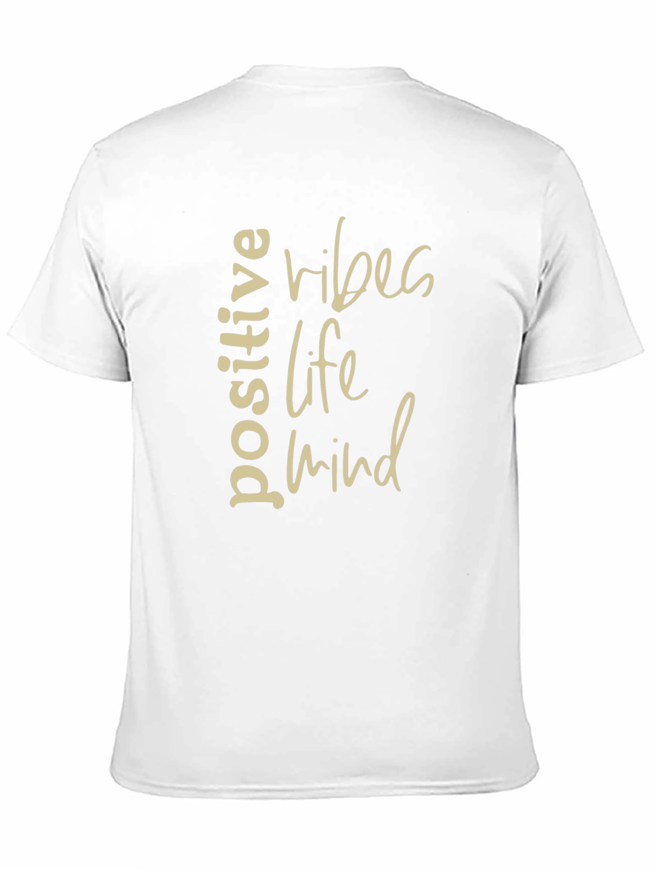 Positive Vibes Life Mind Graphic Tee - Black