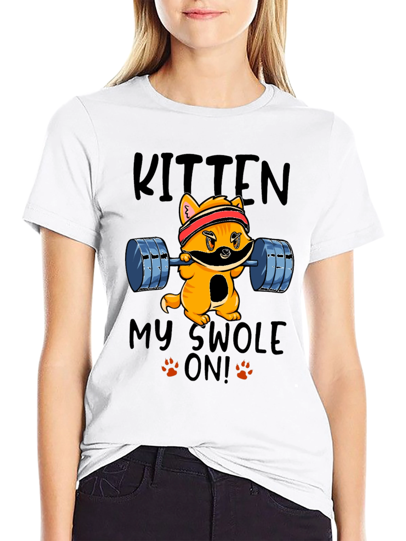 Kitten My Swole On! Gym Cat T-Shirt