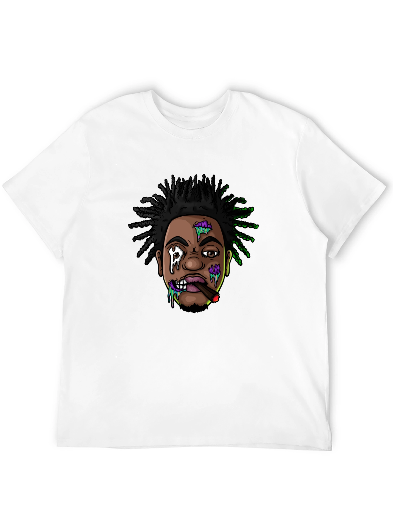 Cartoon Character Graphic Print Black T-Shirt