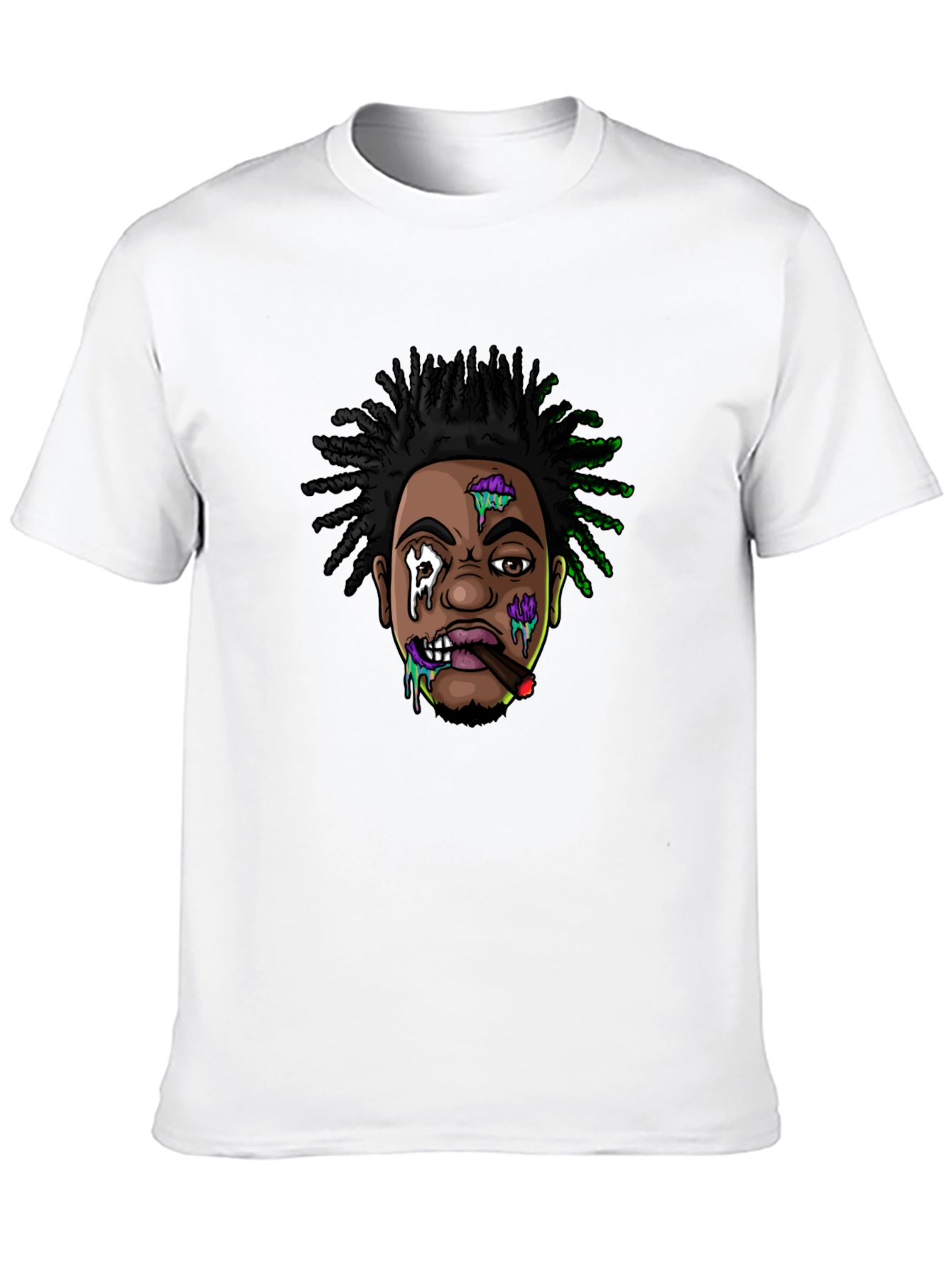 Cartoon Character Graphic Print Black T-Shirt