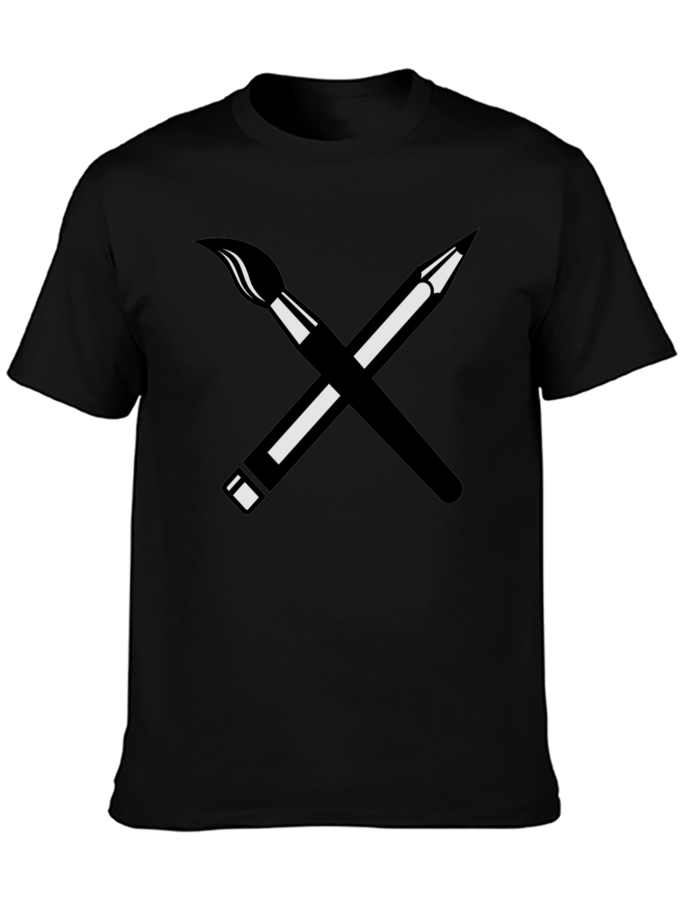 Artists Choice Tee - Brush & Pencil Graphic