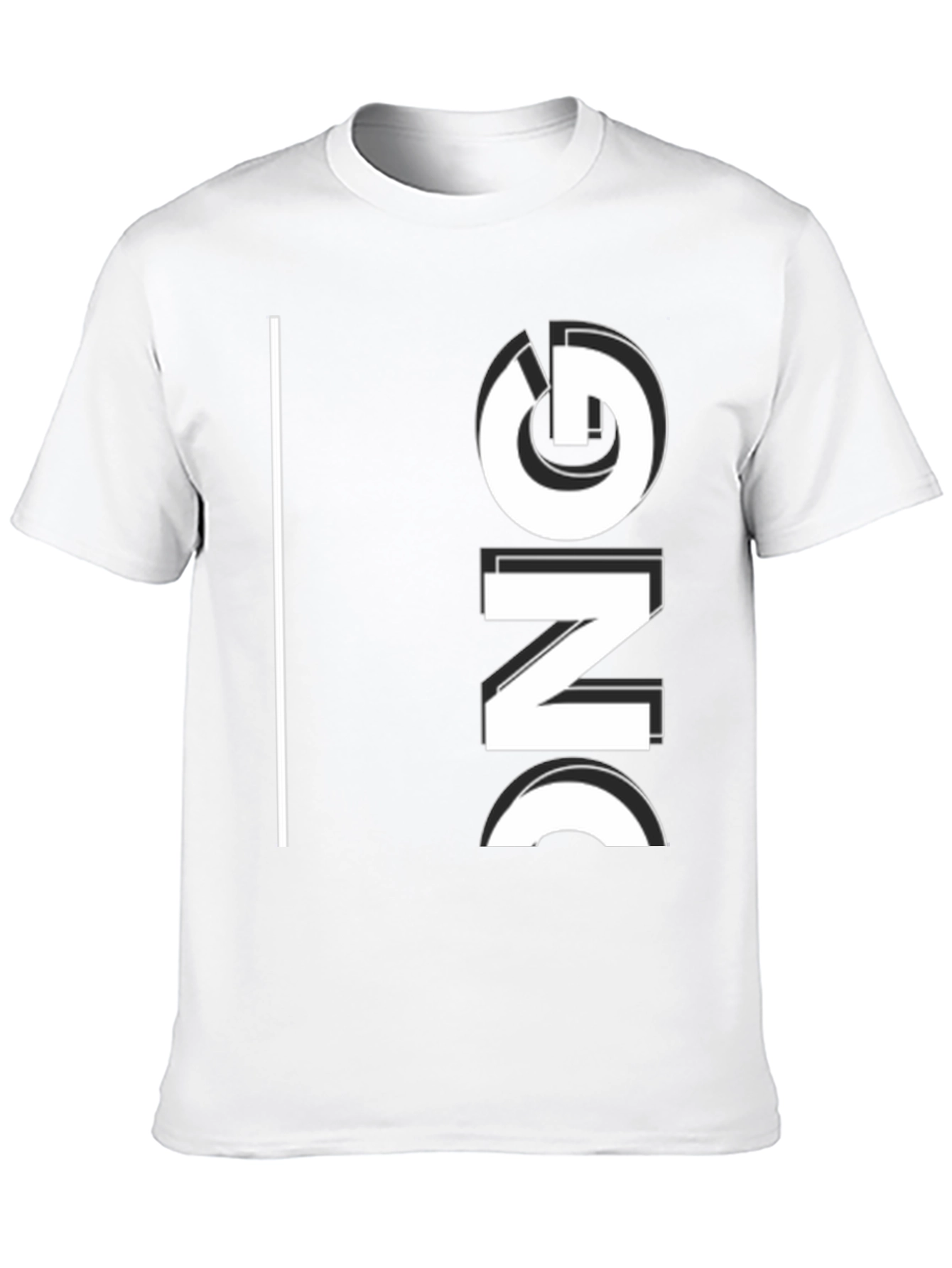 Black T-Shirt with Graphic Print
