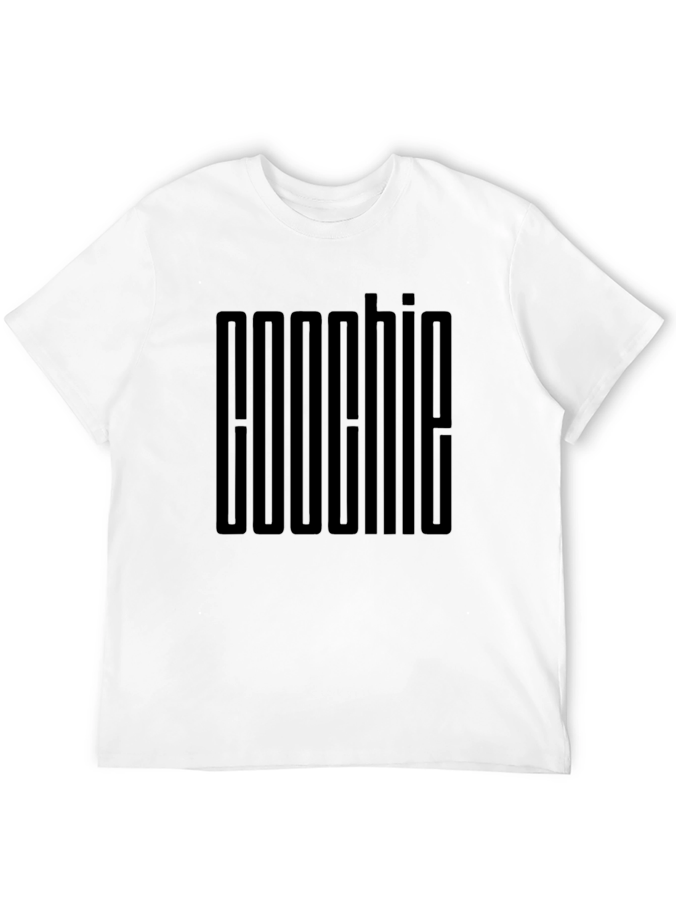 Aoochie Black Graphic Tee - Minimalist Design