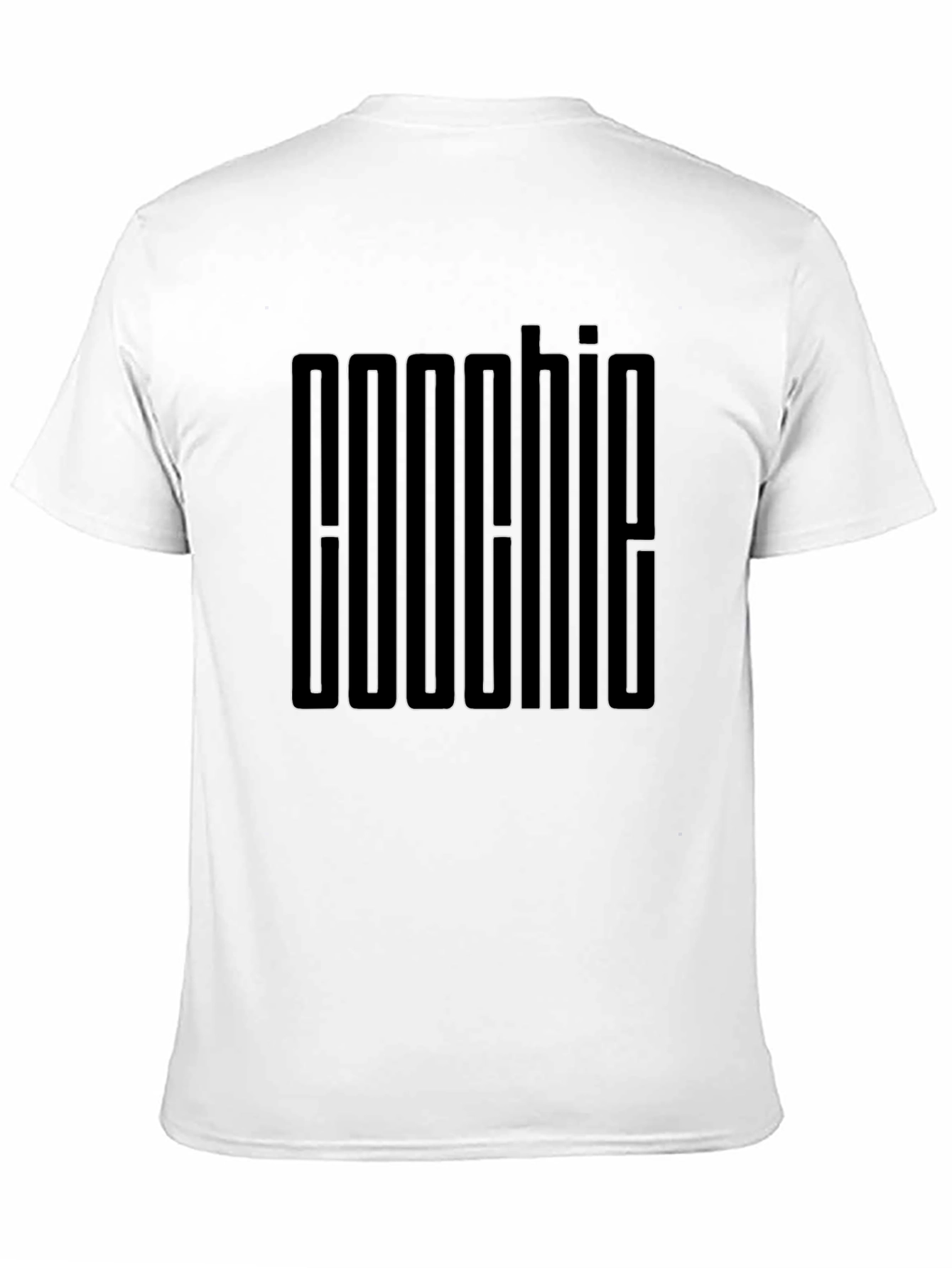 Aoochie Black Graphic Tee - Minimalist Design