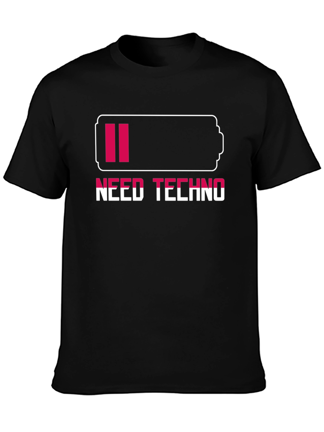 Need Techno Battery T-Shirt - Music Lover Tee