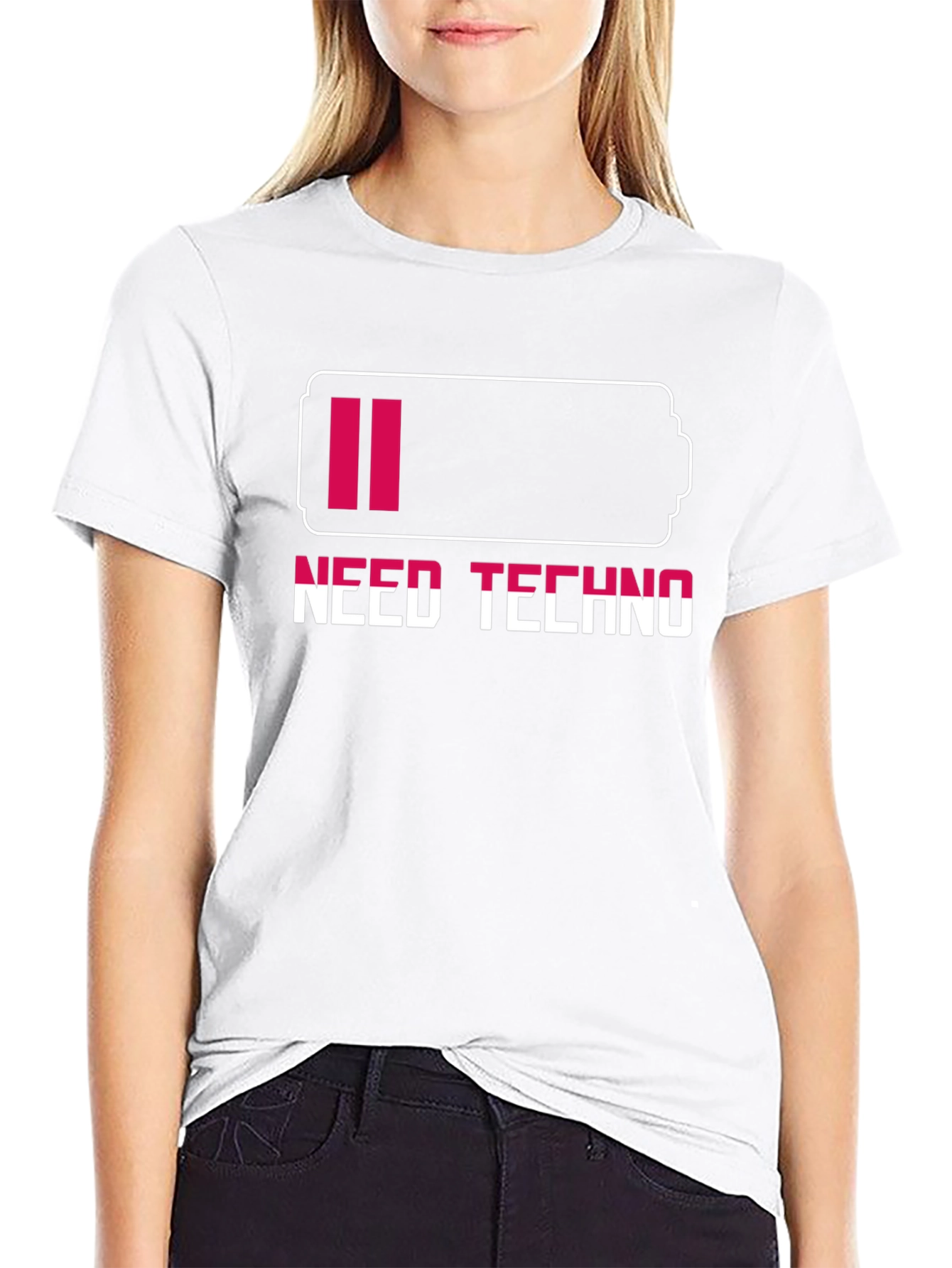 Need Techno Battery T-Shirt - Music Lover Tee