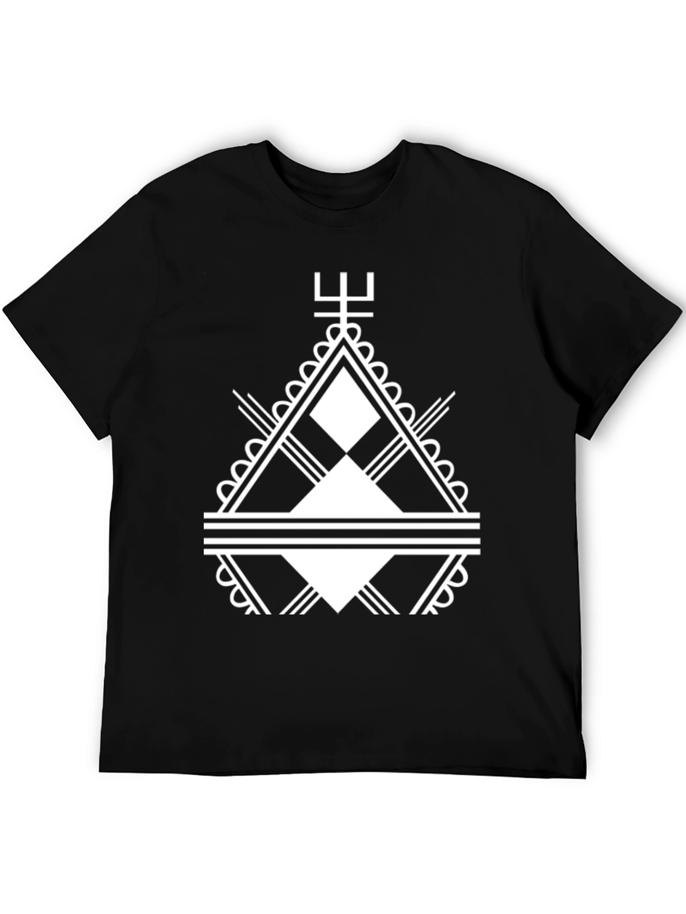 Geometric Graphic Tee - Modern Statement Shirt