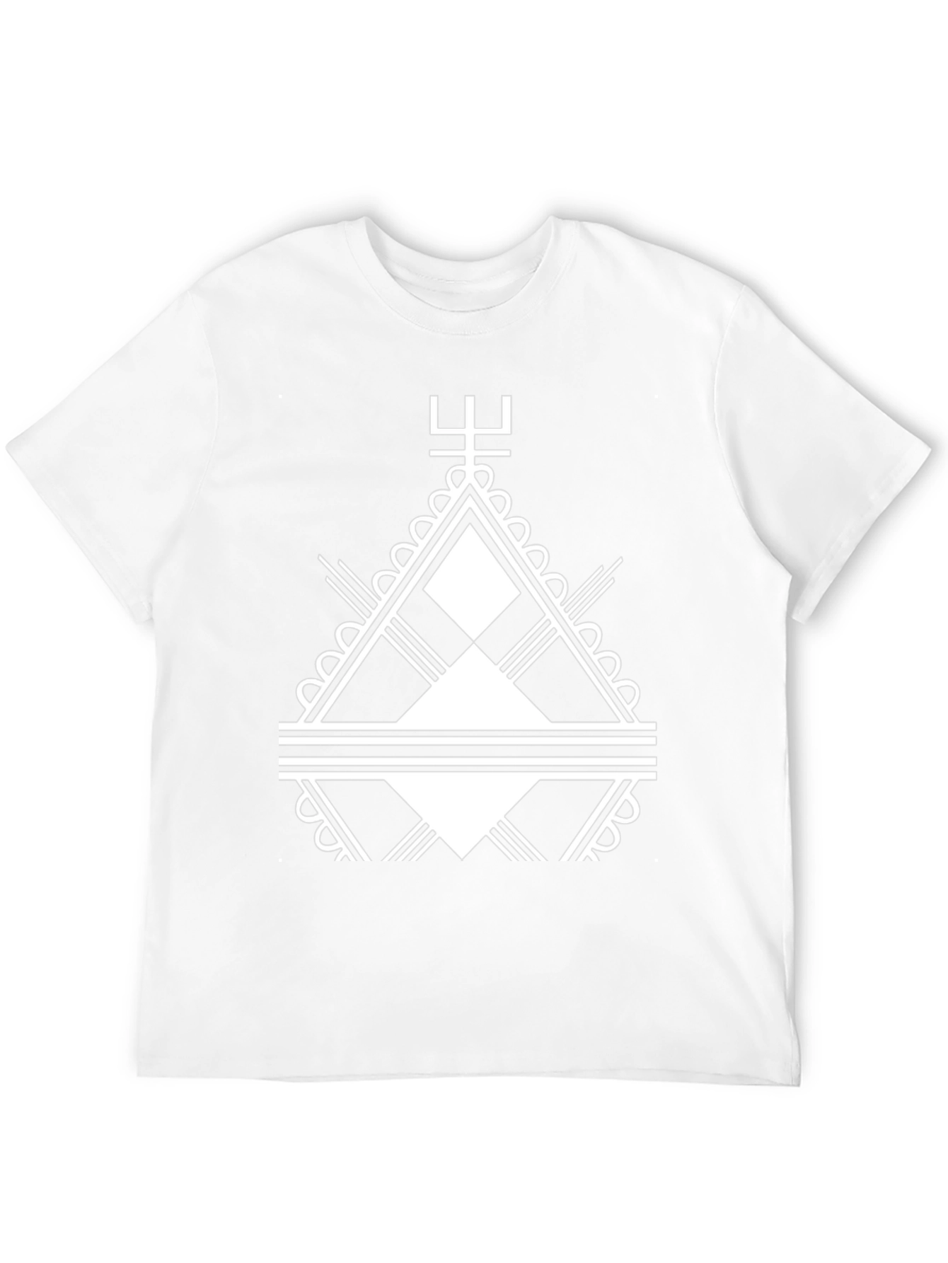Geometric Graphic Tee - Modern Statement Shirt