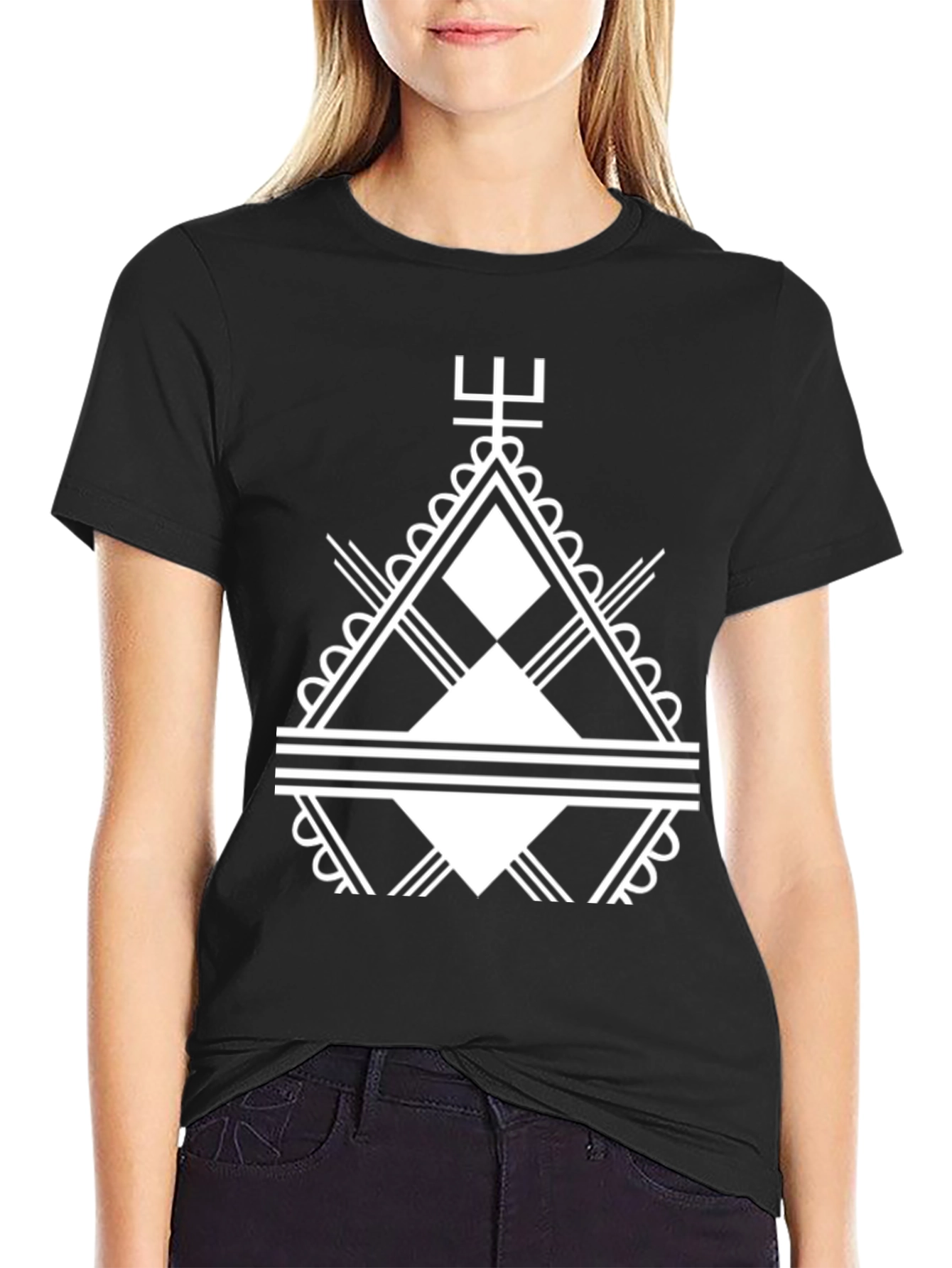 Geometric Graphic Tee - Modern Statement Shirt