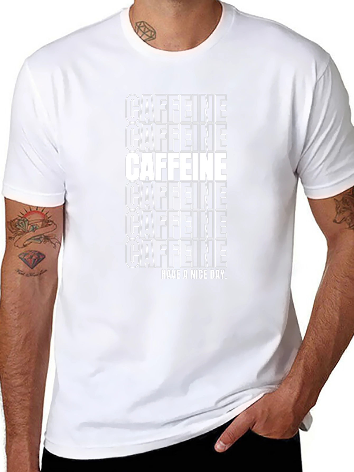Caffeine Lovers Black Graphic Tee