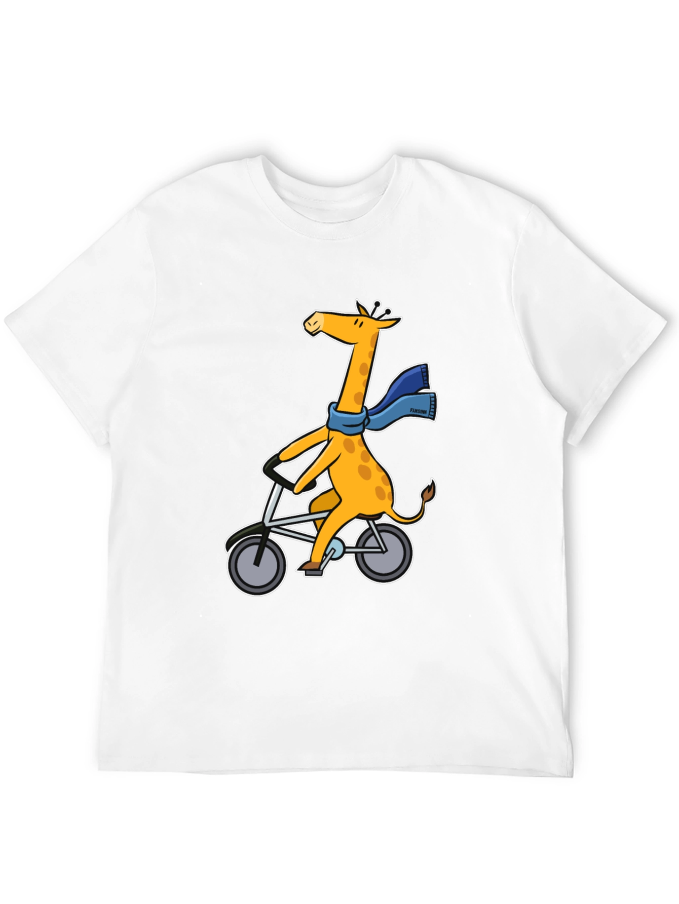 Giraffe on Bike Graphic Tee - Unisex