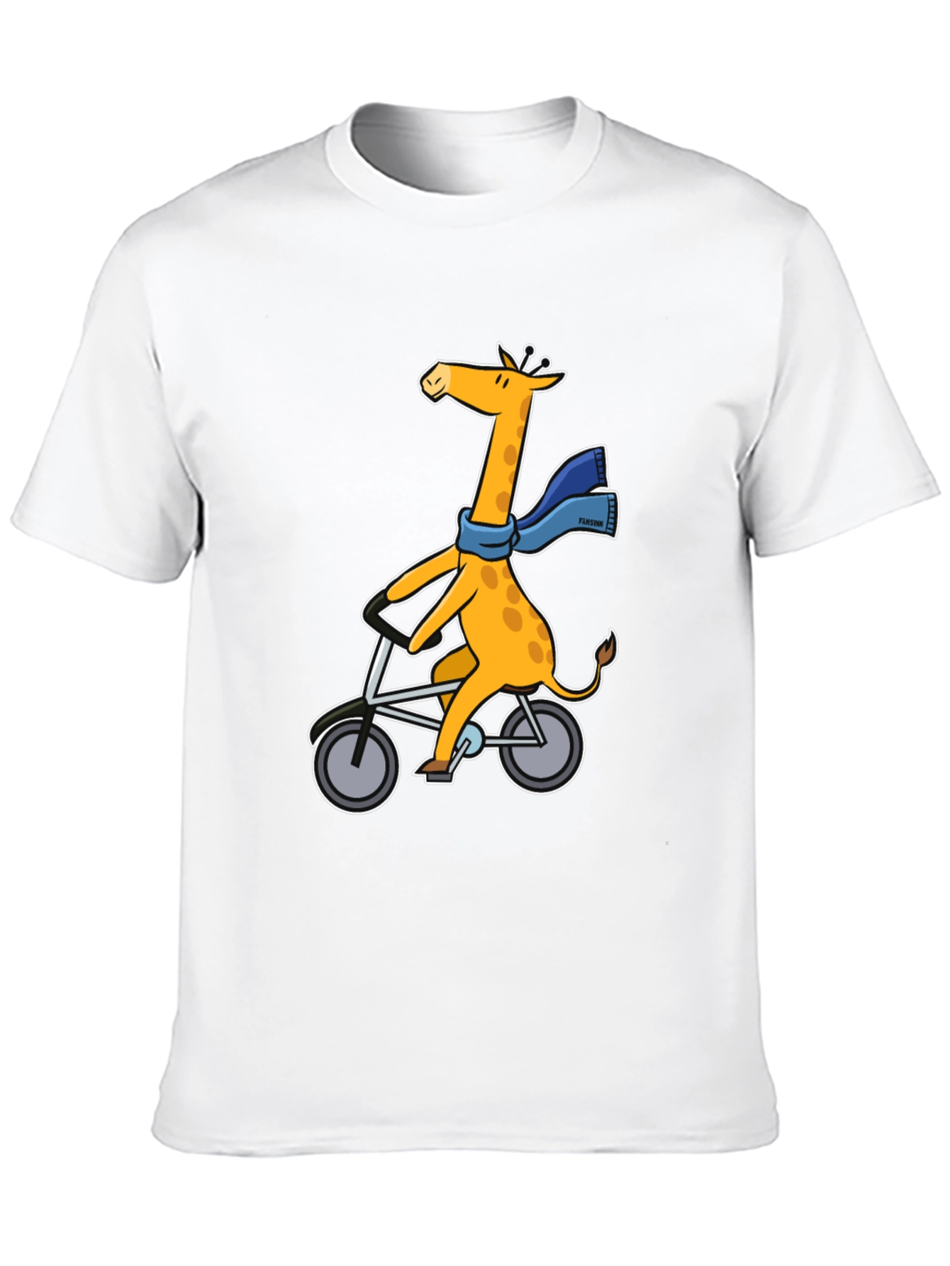 Giraffe on Bike Graphic Tee - Unisex