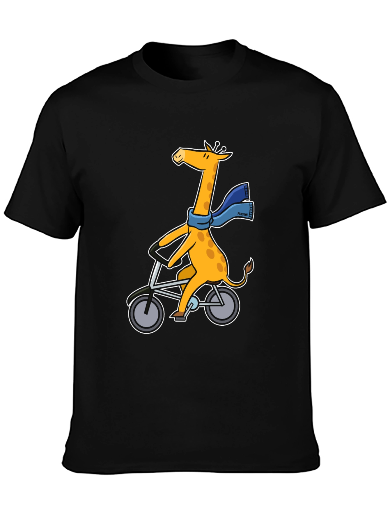 Giraffe on Bike Graphic Tee - Unisex