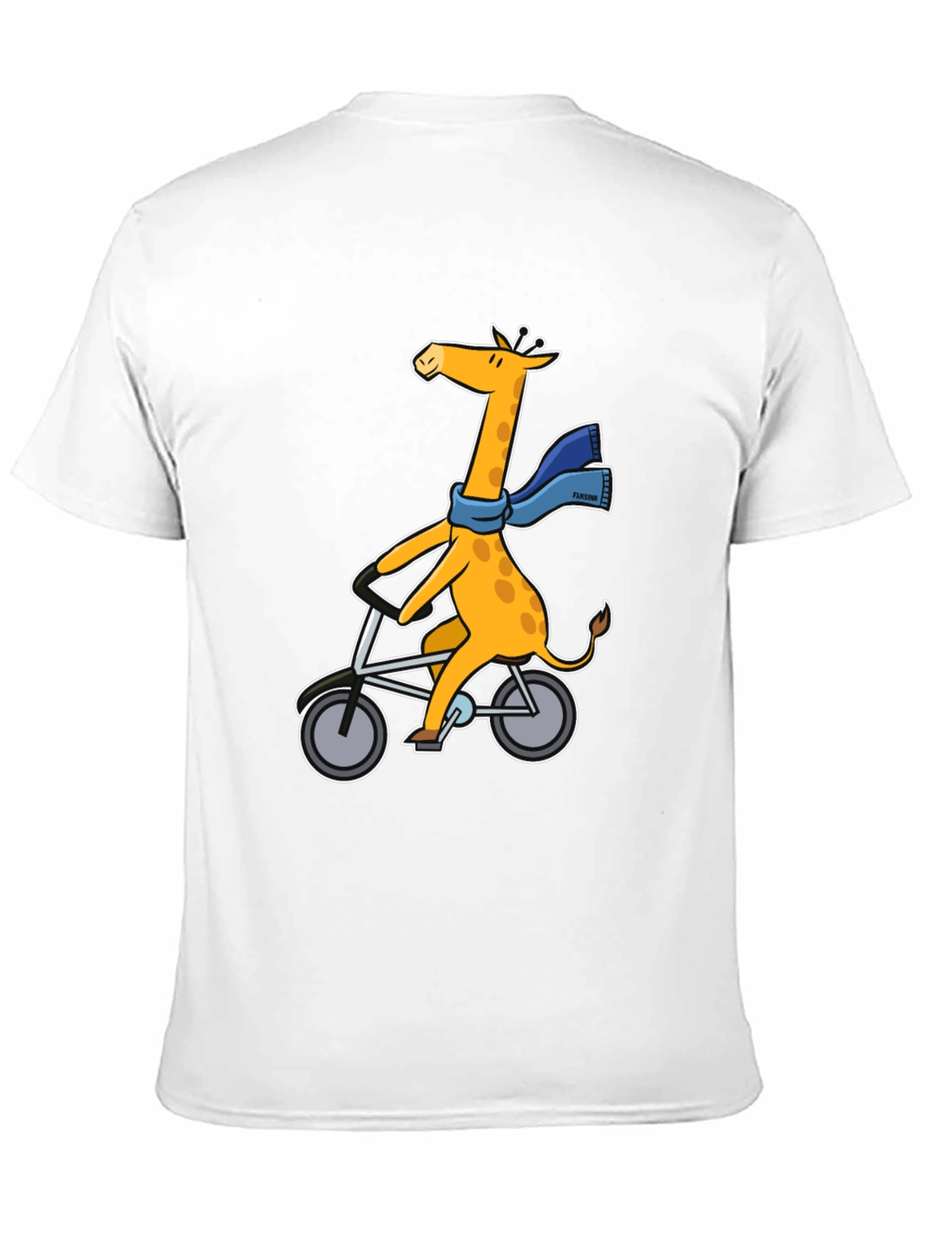 Giraffe on Bike Graphic Tee - Unisex