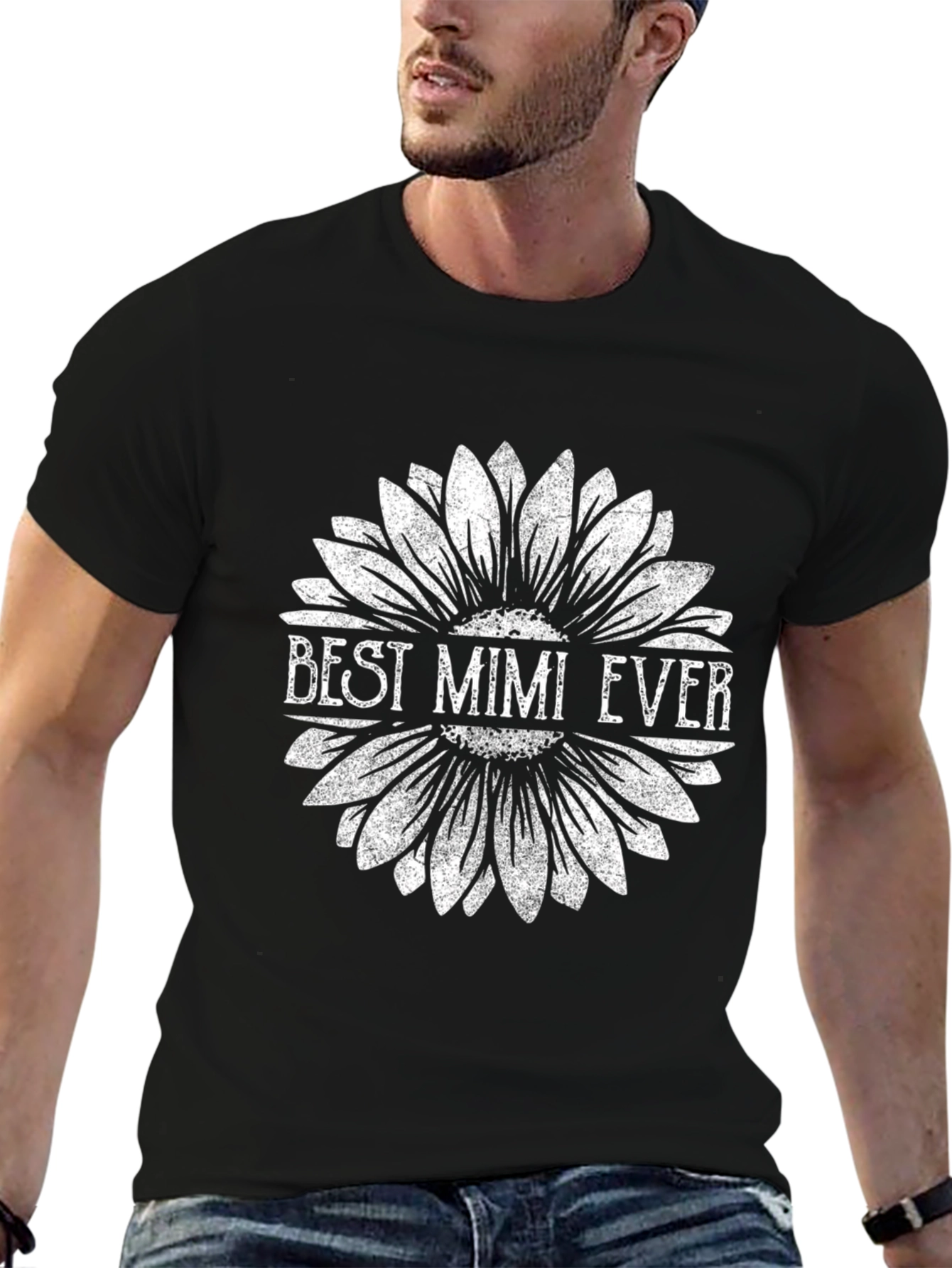 Best Mimi Ever Sunflower Graphic T-Shirt