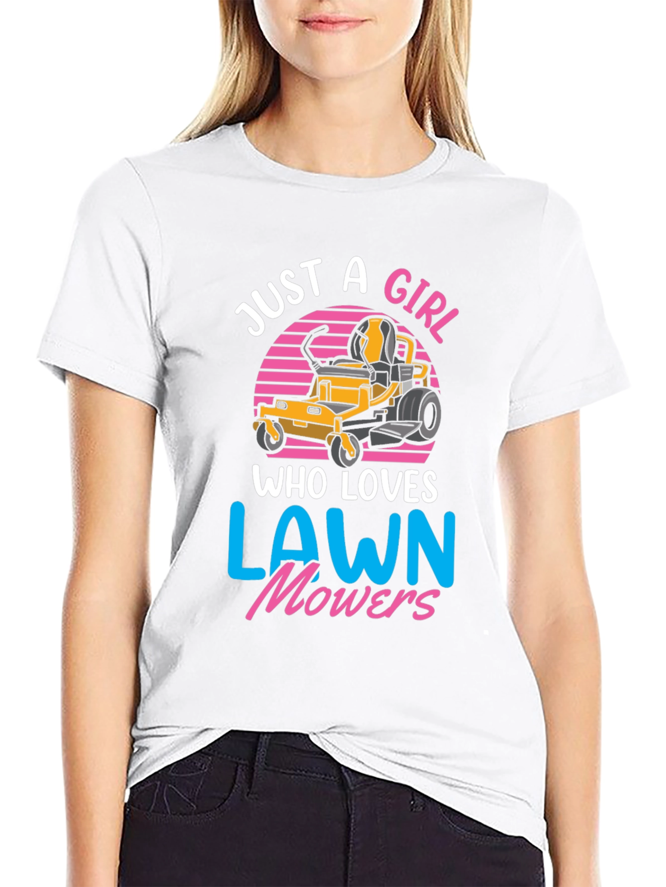 Just A Girl Who Loves Lawn Mowers T-Shirt