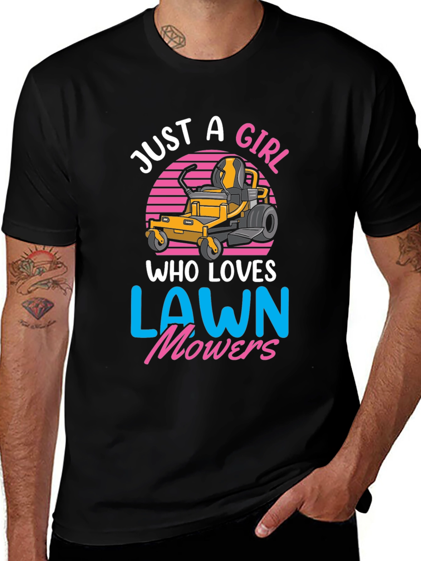Just A Girl Who Loves Lawn Mowers T-Shirt