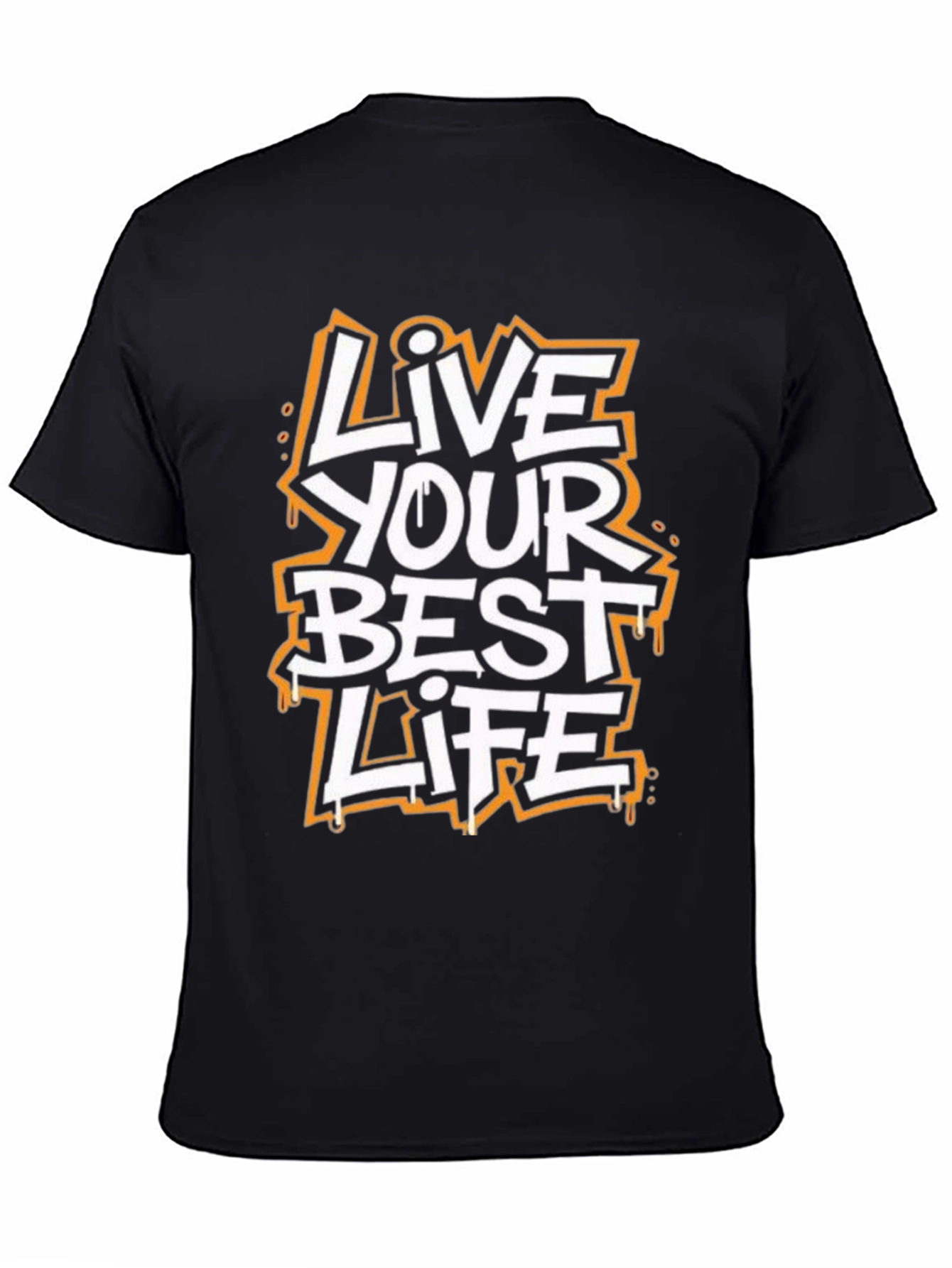 Live Your Best Life Graphic Tee - Black