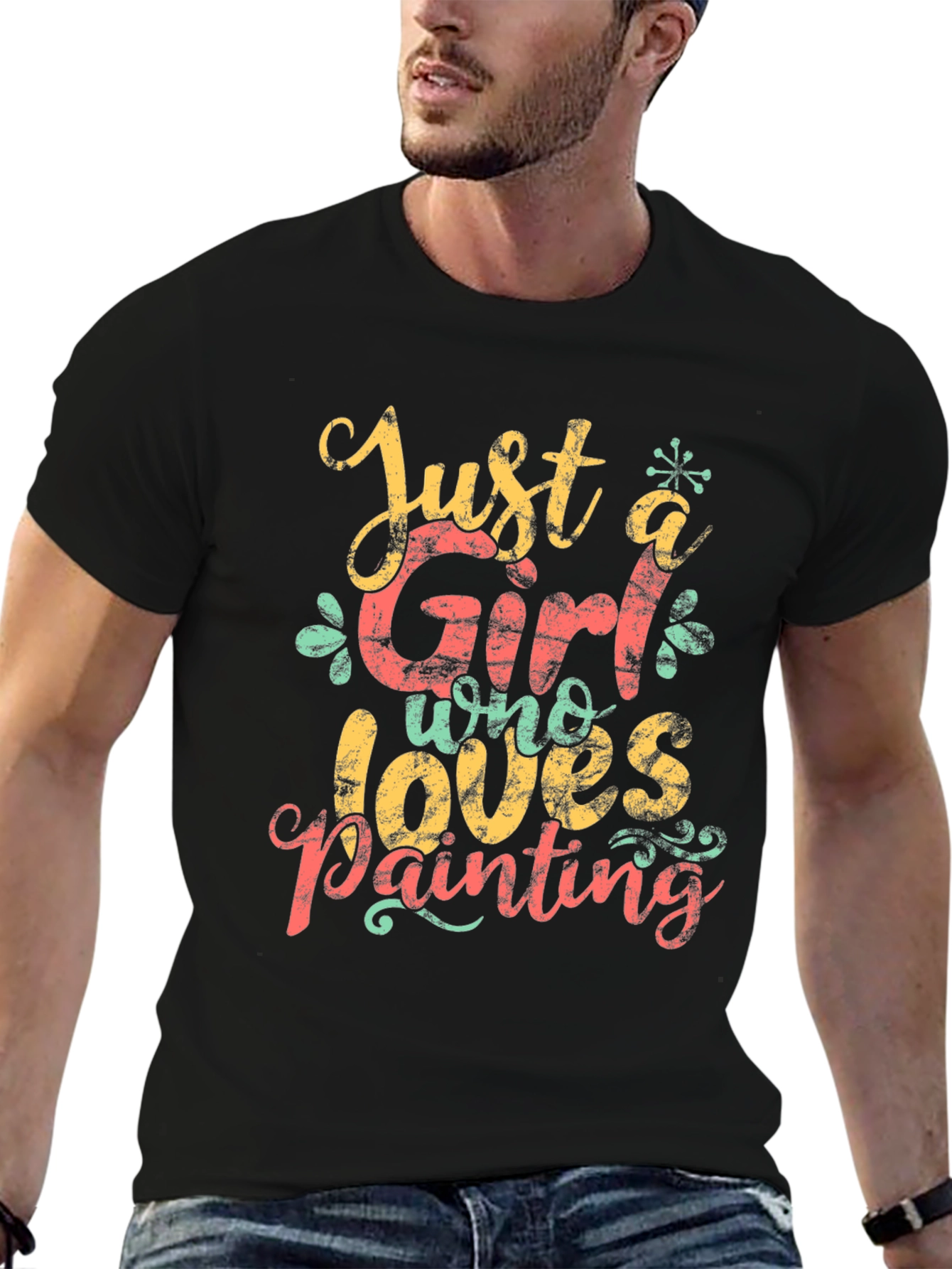 Just A Girl Who Loves Painting T-Shirt