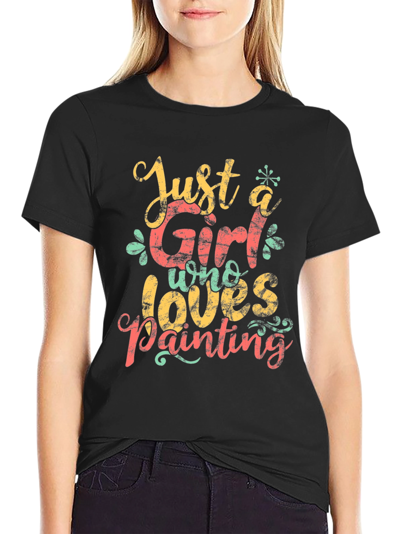 Just A Girl Who Loves Painting T-Shirt