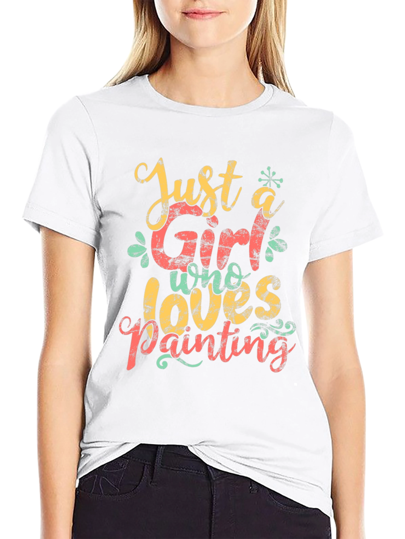 Just A Girl Who Loves Painting T-Shirt