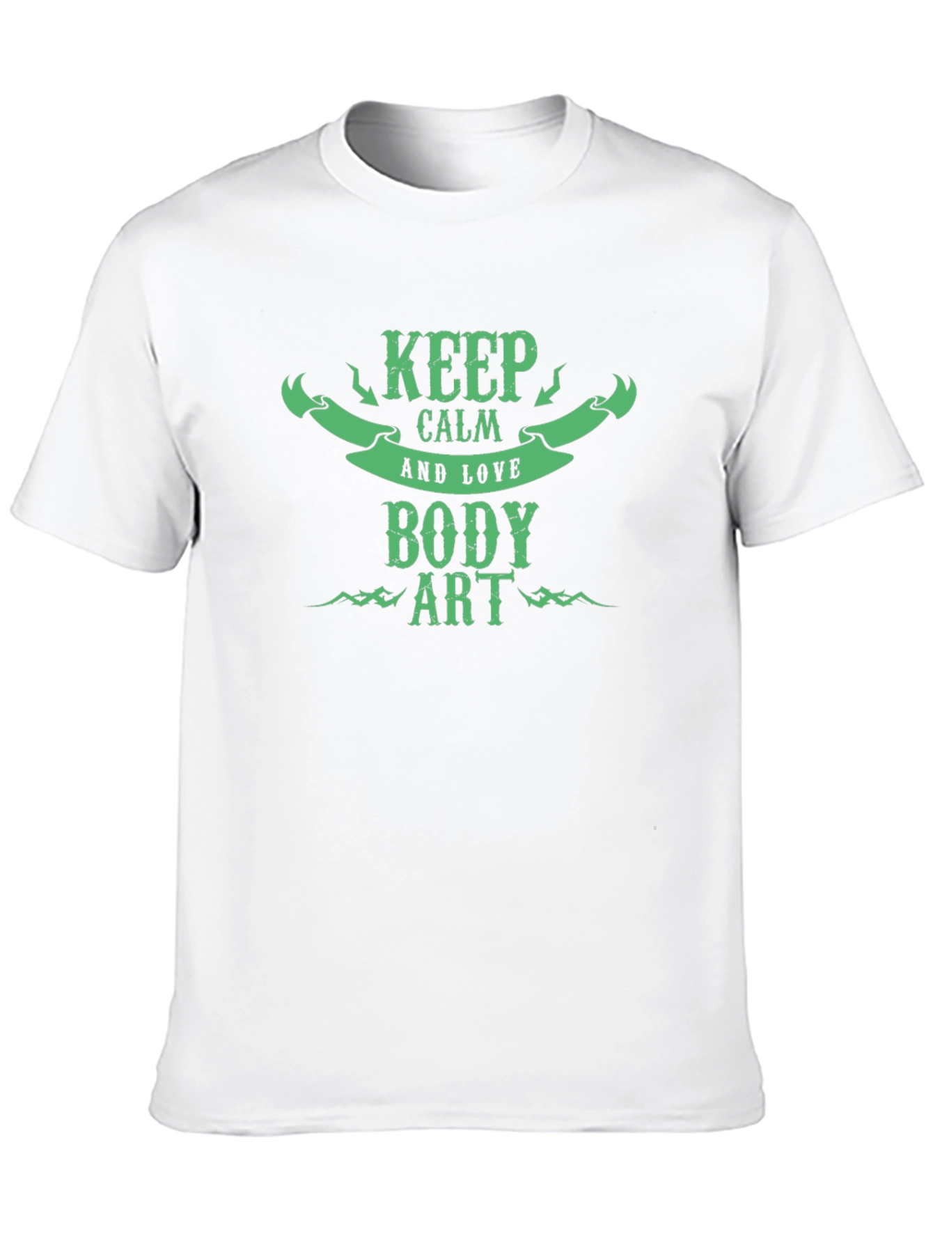 Keep Calm and Love Body Art Black T-Shirt