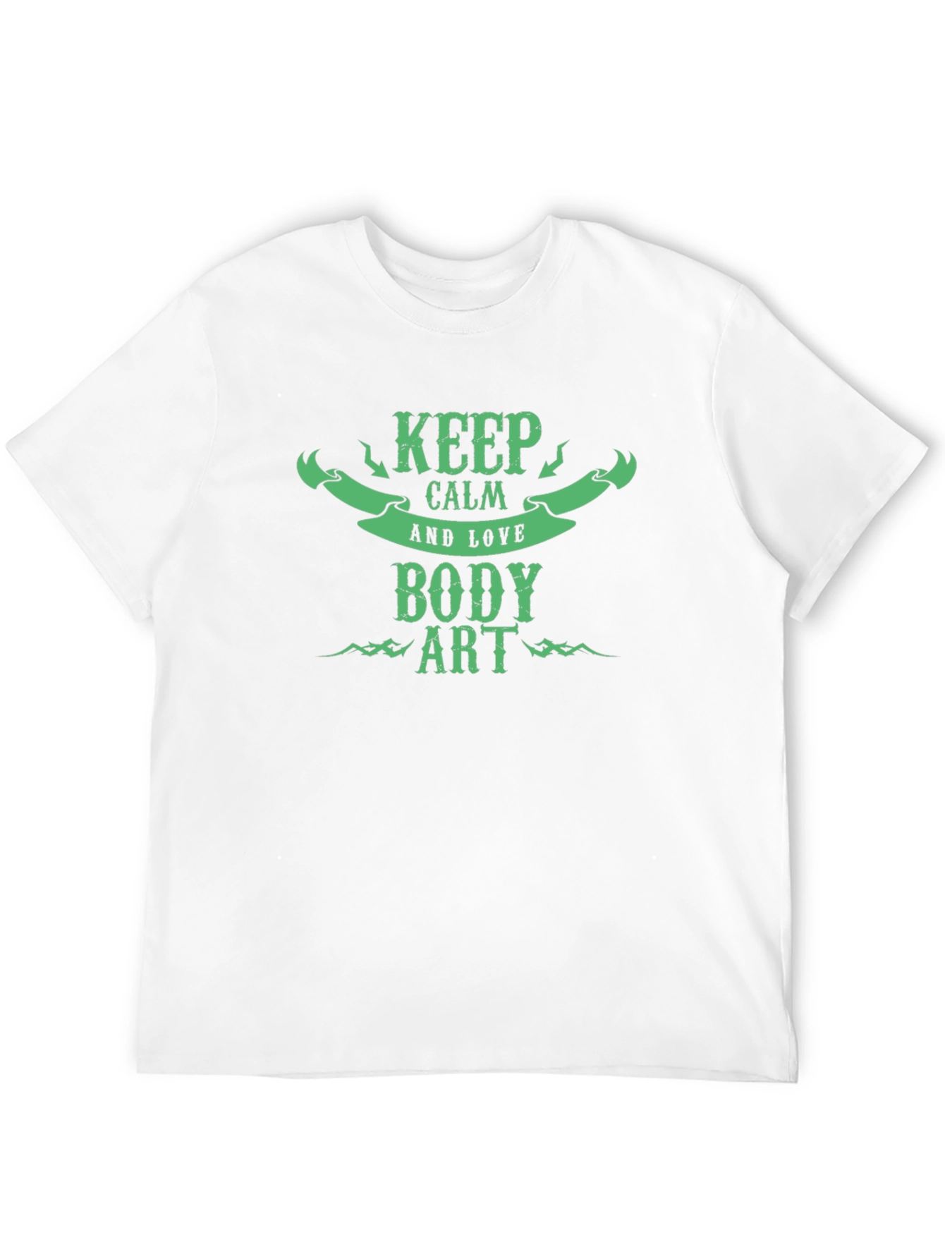 Keep Calm and Love Body Art Black T-Shirt