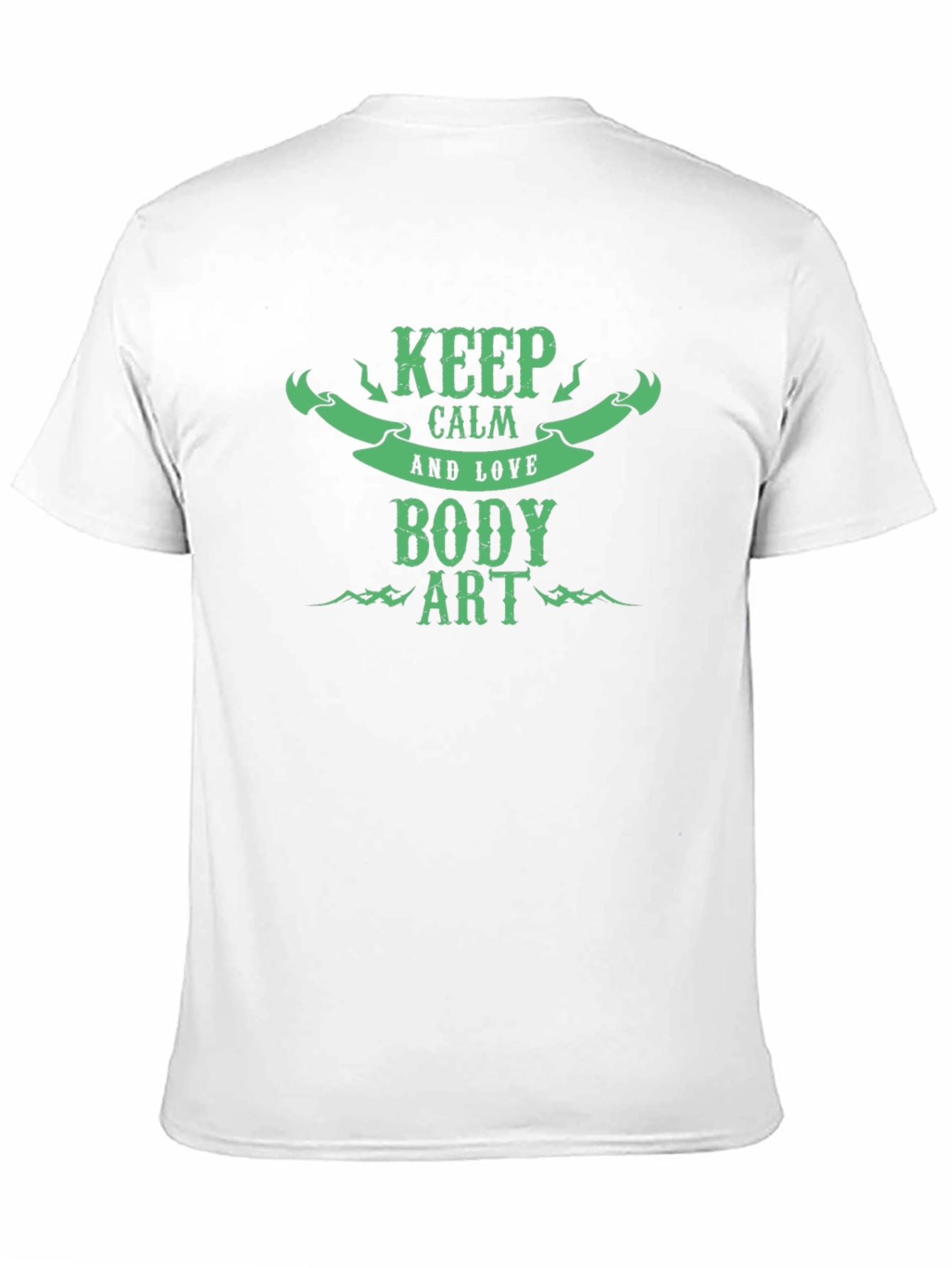 Keep Calm and Love Body Art Black T-Shirt