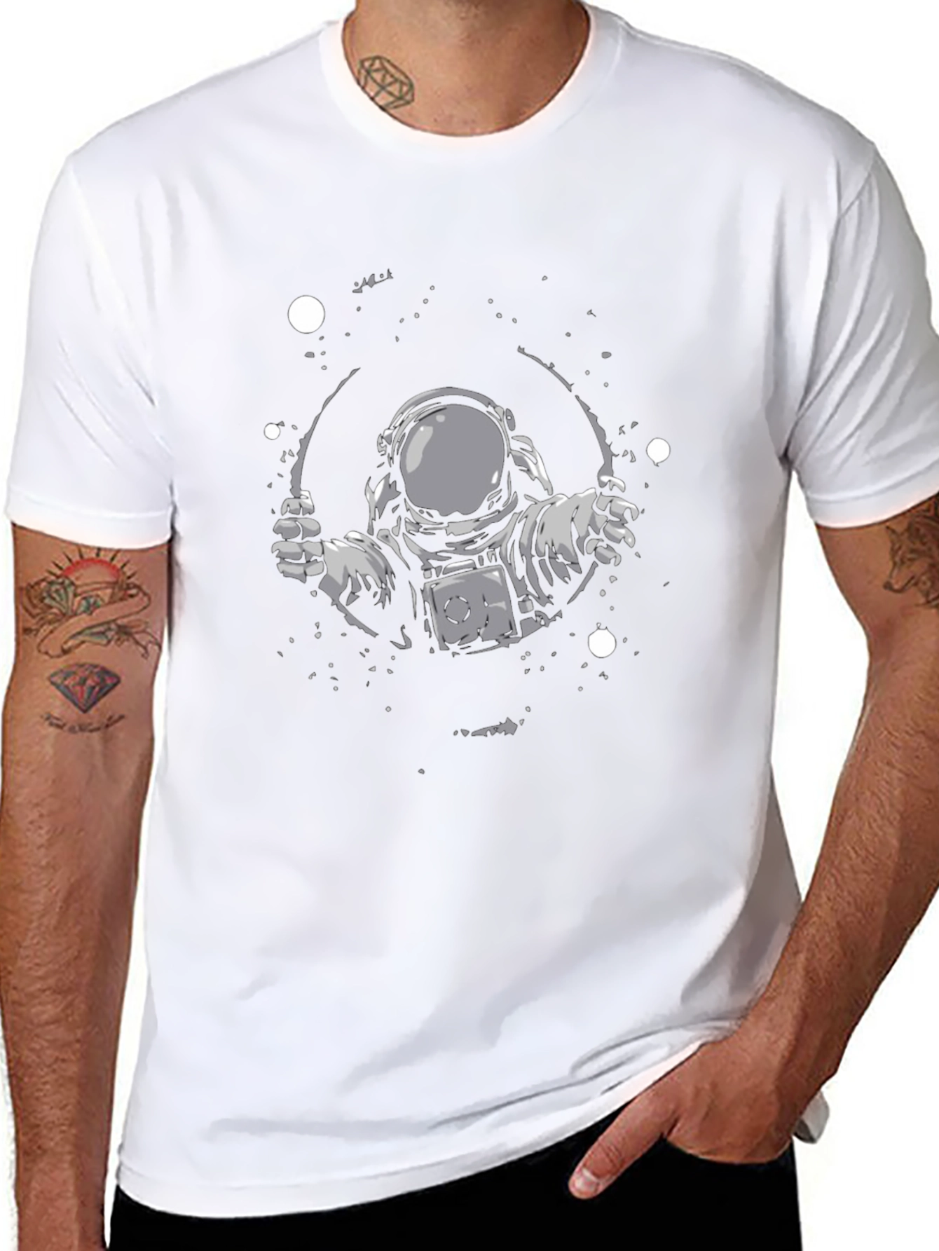 Astronaut Graphic T-Shirt - Space Exploration Tee