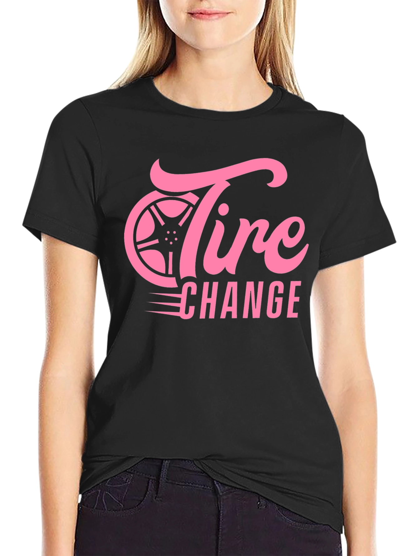Tire Change Graphic Tee - Black