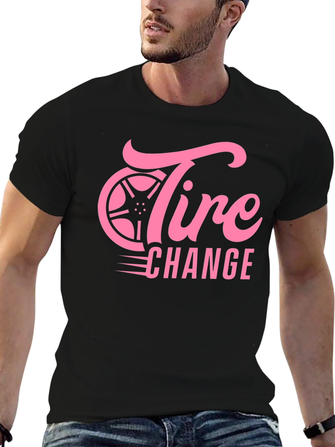 Tire Change Graphic Tee - Black