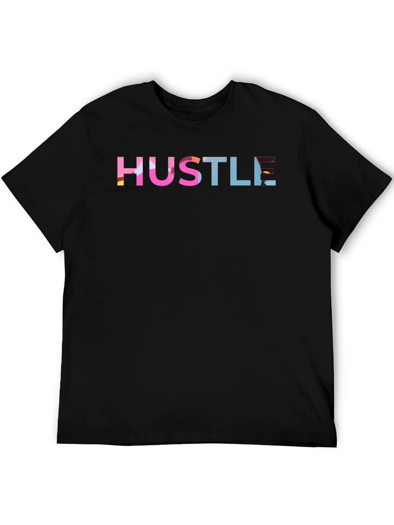 Hustle Graphic Print Black T-Shirt