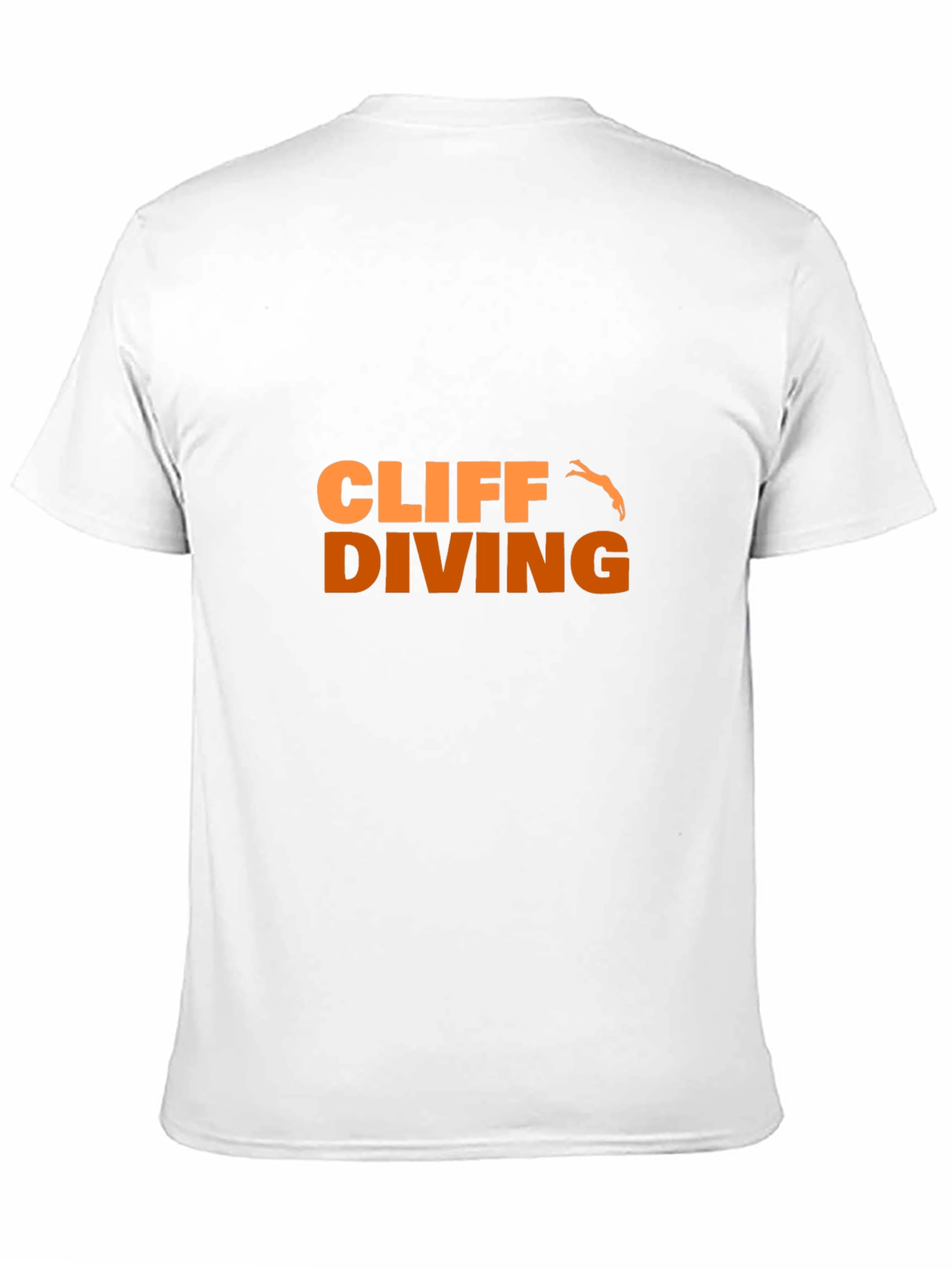 Cliff Diving Graphic Tee - Black Cotton T-Shirt
