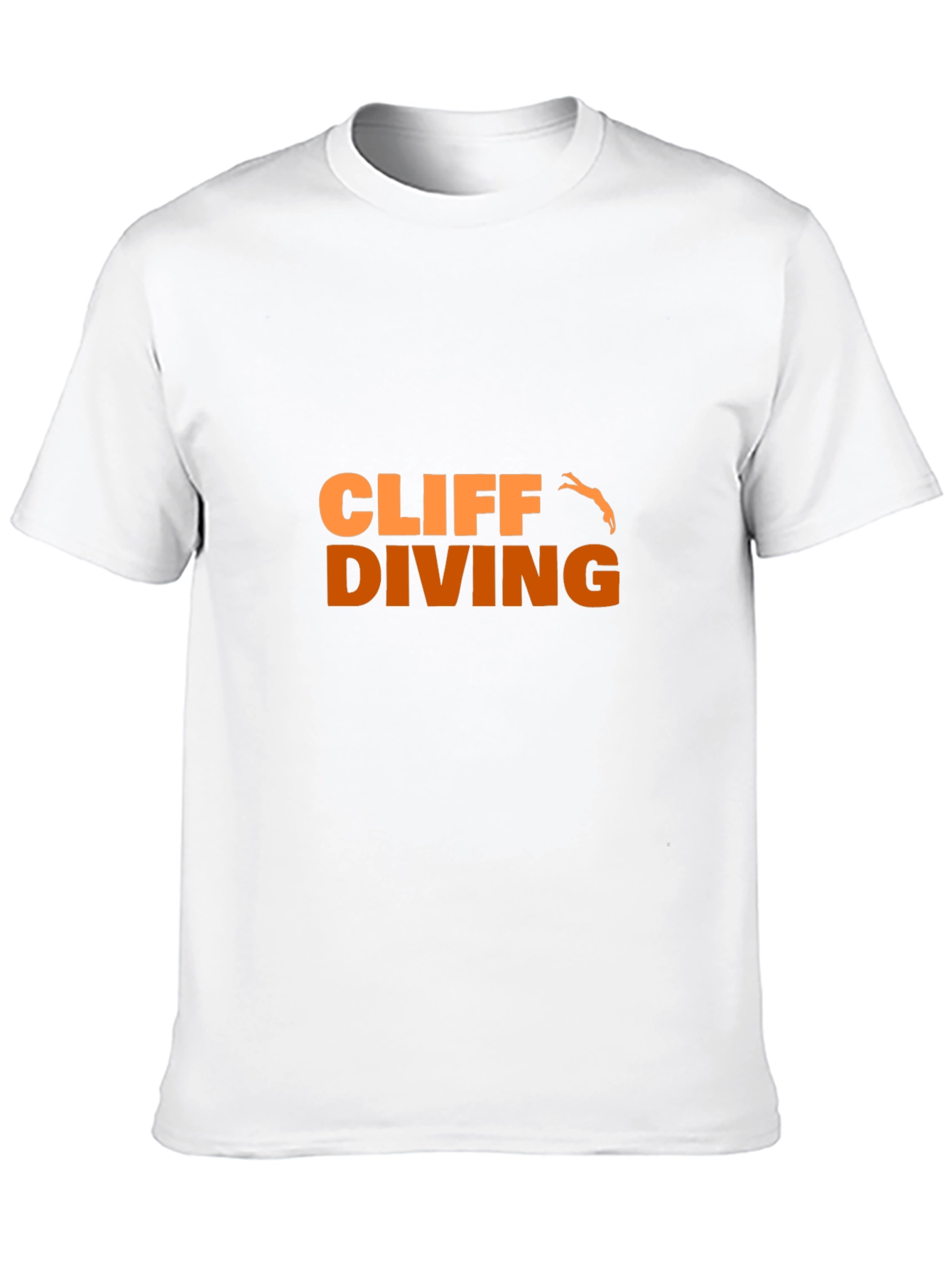 Cliff Diving Graphic Tee - Black Cotton T-Shirt