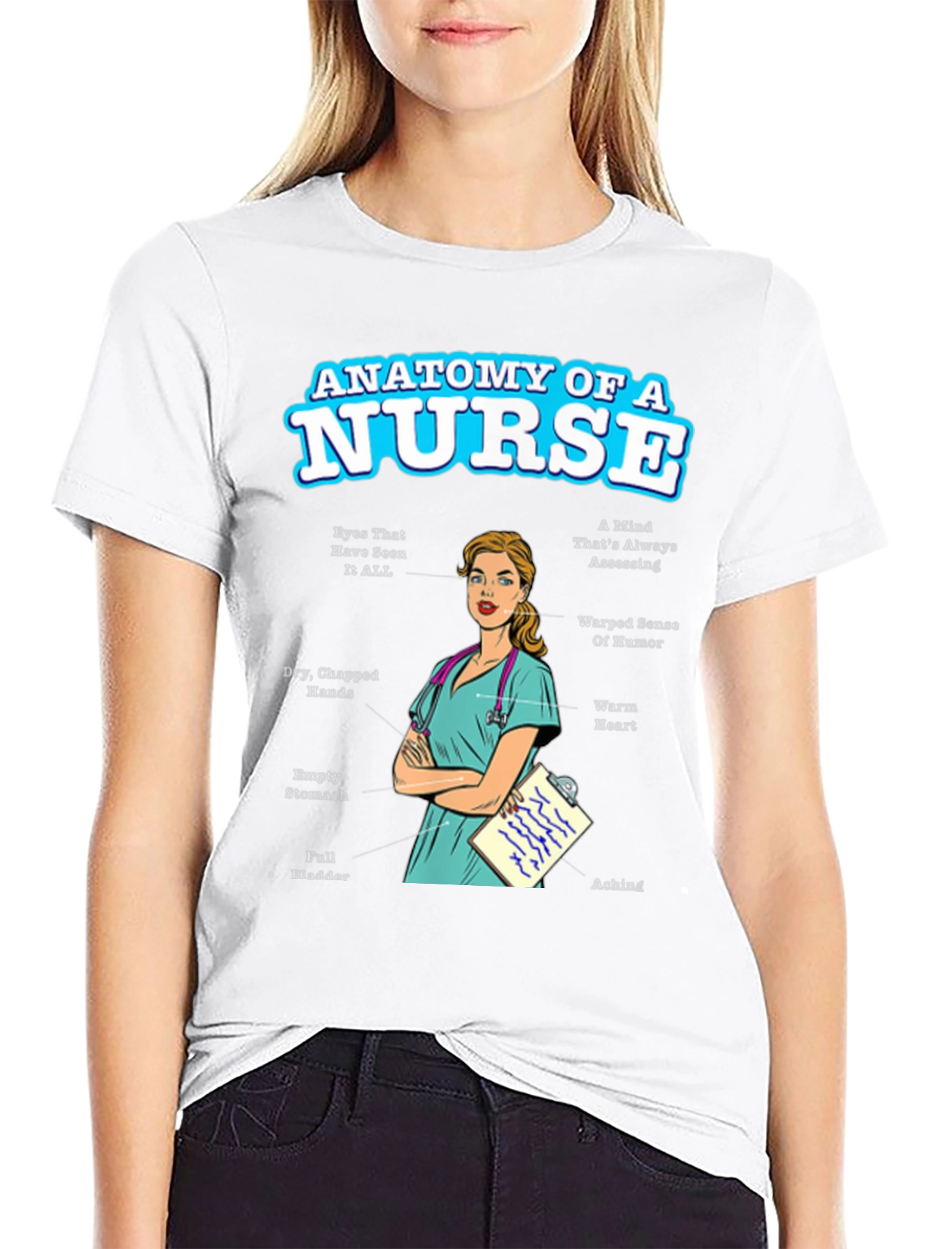Anatomy of a Nurse T-Shirt - Funny Nurse Gift