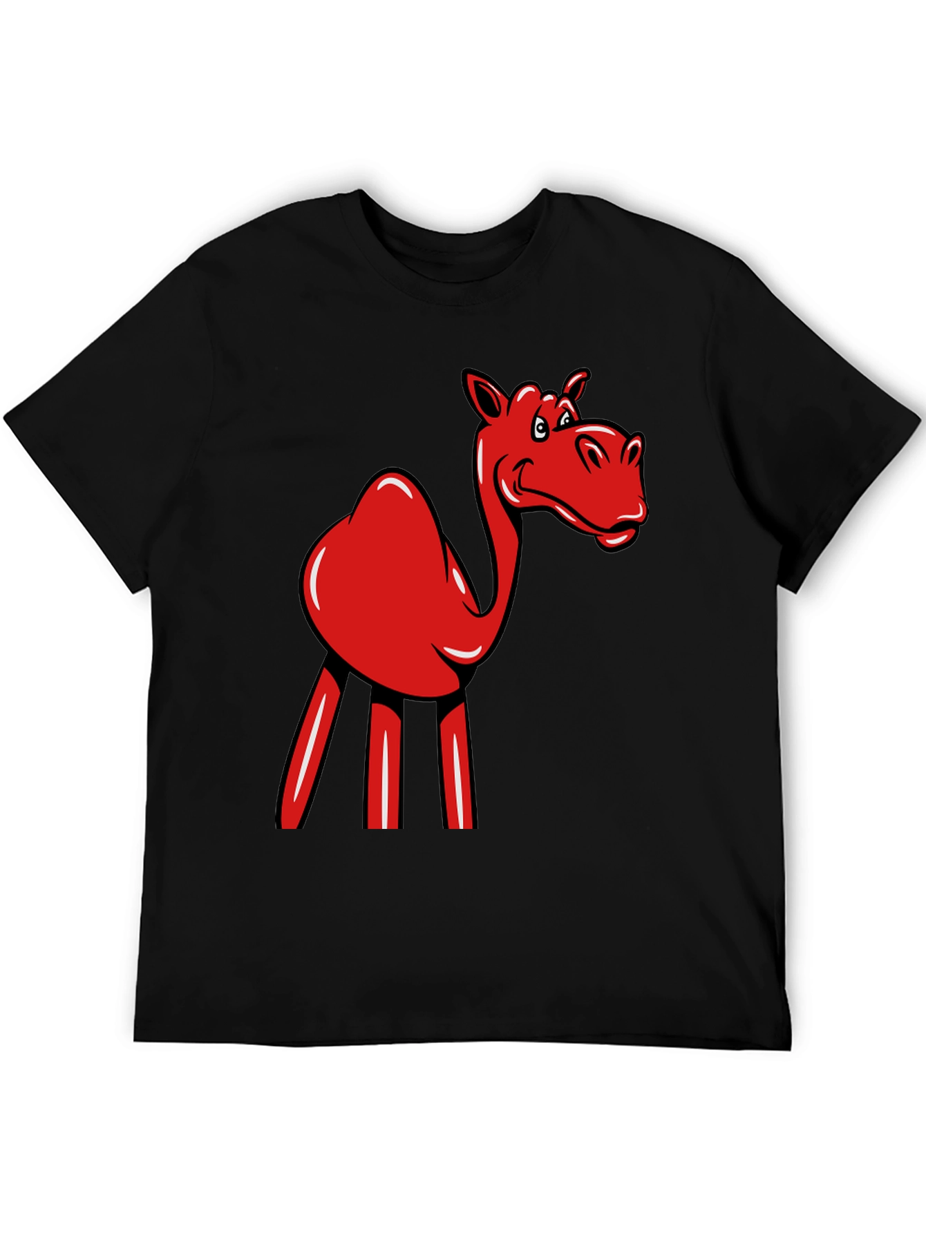Red Camel Graphic Tee - Novelty Fun Shirt